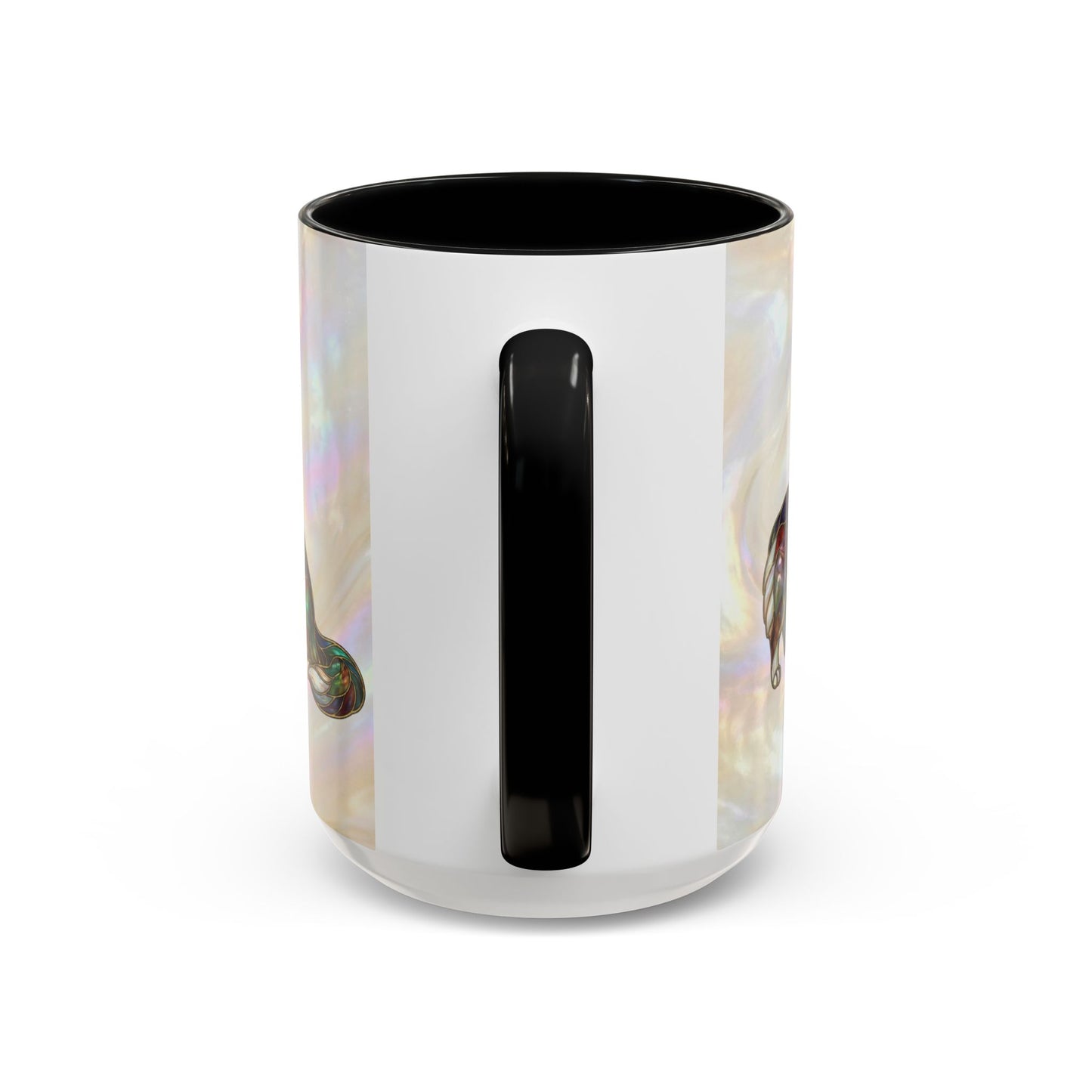 Corgi Accent Coffee Mug -Stained Glass Style (11/15oz) - 14627