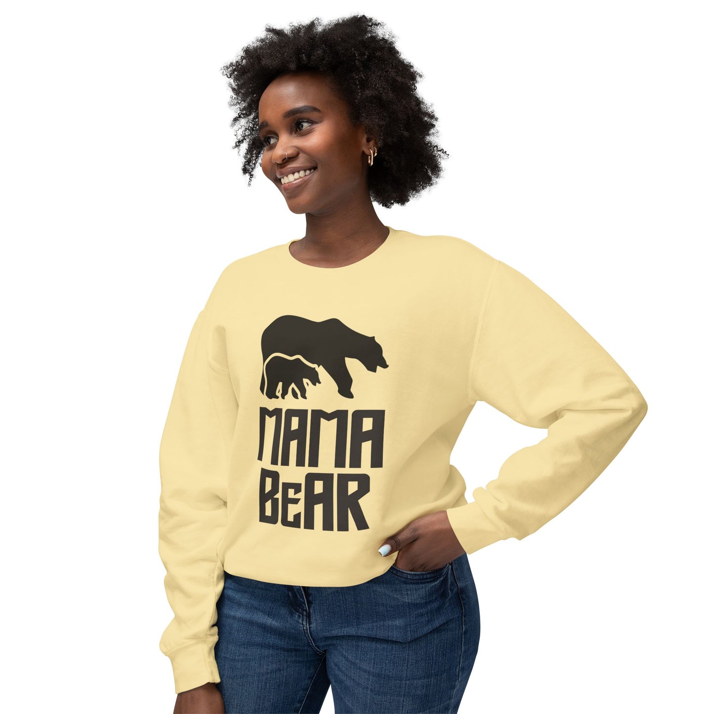 Mama Bear - Unisex Lightweight Crewneck Sweatshirt - 11666