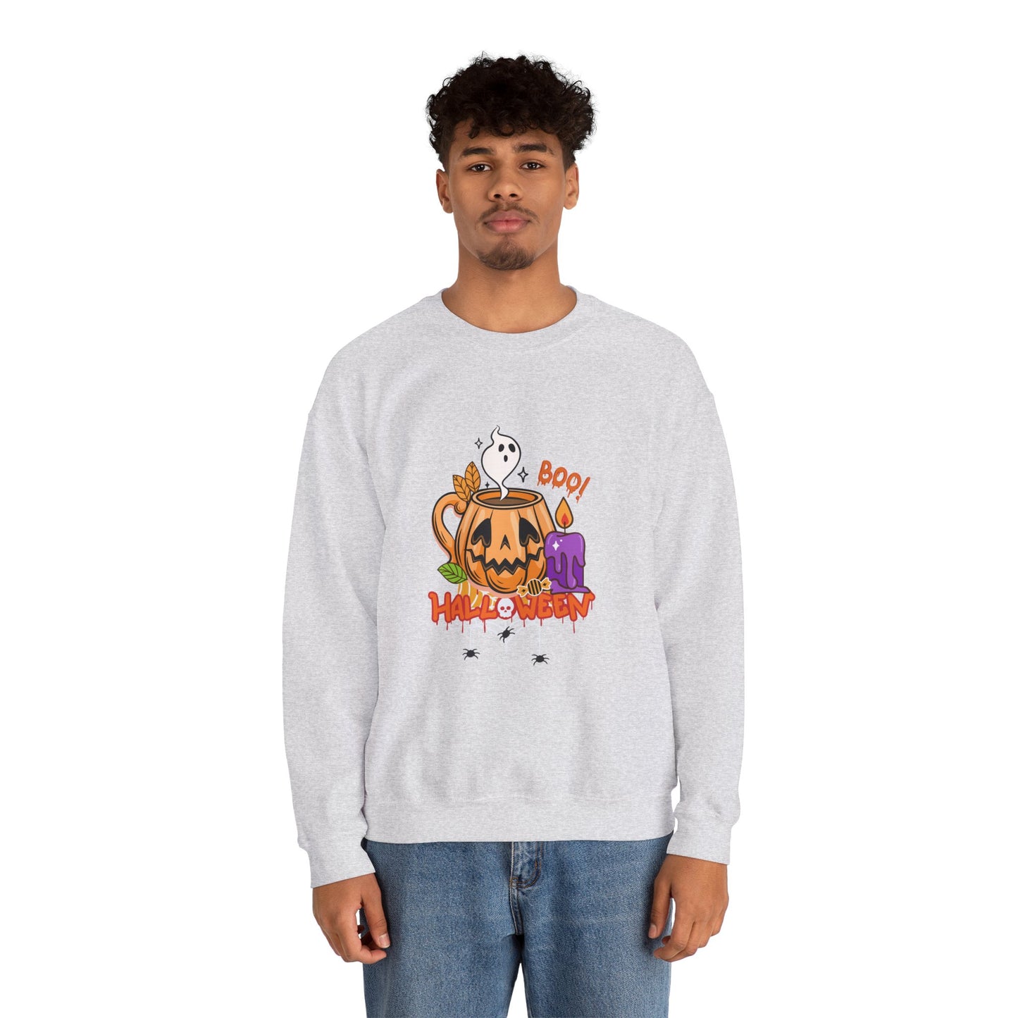 Boo Halloween - Unisex Heavy Blend™ Crewneck Sweatshirt