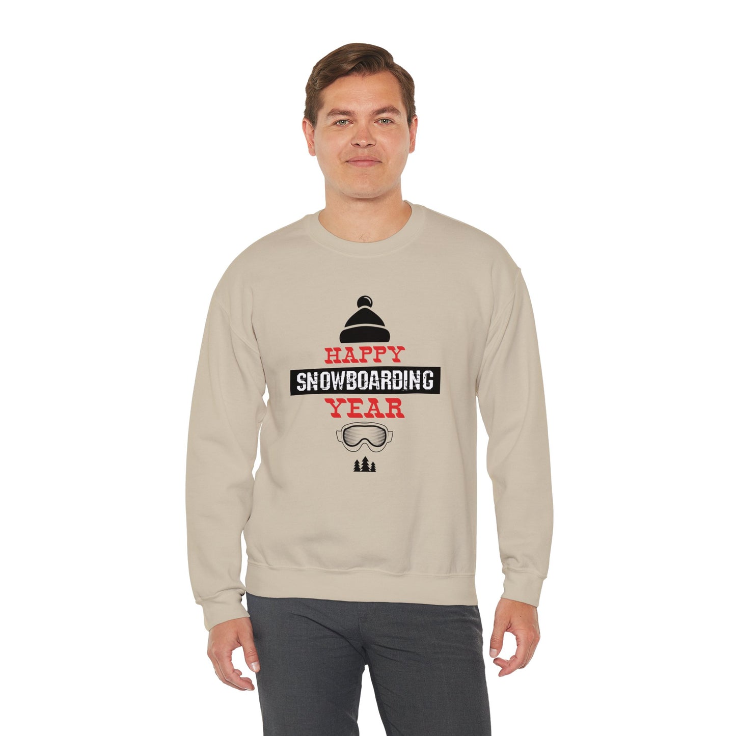 Happy Snowboarding Year - Unisex Heavy Blend™ Crewneck Sweatshirt