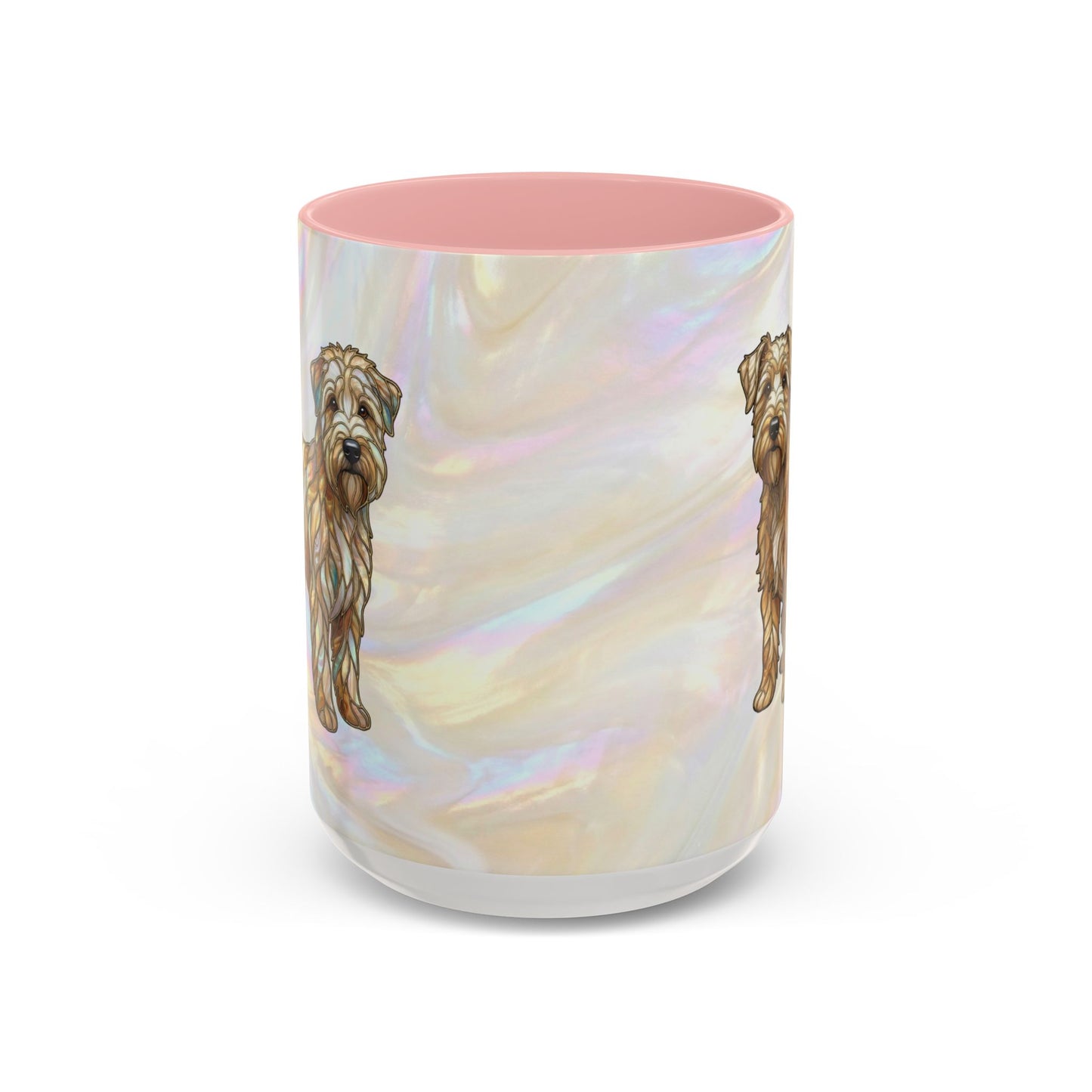 Wheaten Terrier Accent Coffee Mug – Stained Glass Design 11/15oz - 14651