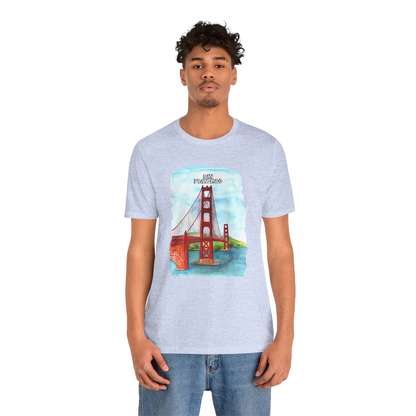 San Francisco Golden Gate Bridge Tee - Unisex Short Sleeve Jersey Shirt for Travel Lovers - 12203