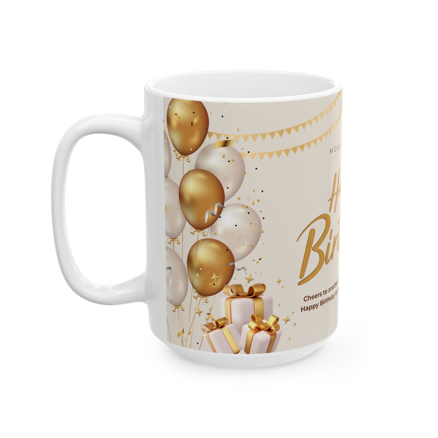 Happy Birthday Ceramic Mug, (11oz, 15oz) - 13983