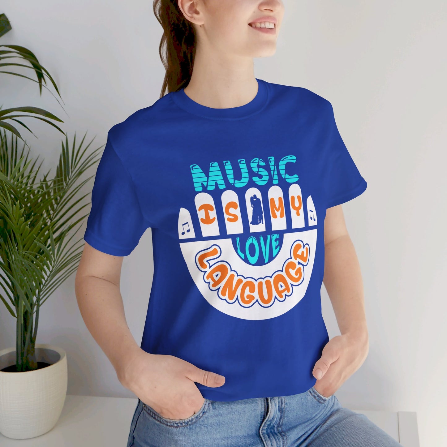 Music Is My Language - Unisex Jersey Short Sleeve Tee