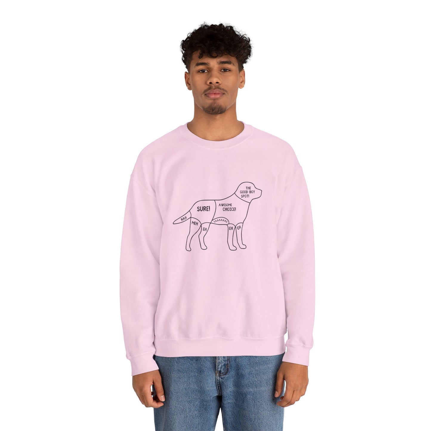 The Good Boy Spot!! - Unisex Heavy Blend™ Crewneck Sweatshirt