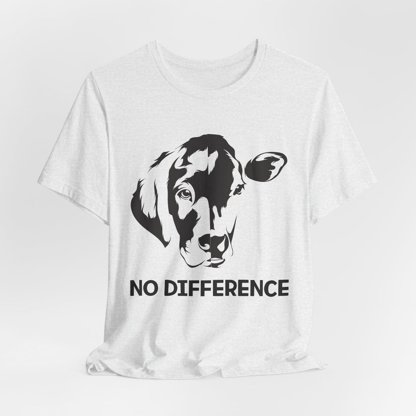 Vegan: No Difference - Unisex Jersey Short Sleeve Tee - 12422