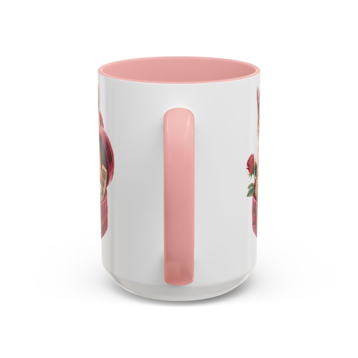 Cute Kitten Valentine Mug – Adorable Cat Illustration Coffee Cup, Romantic Gift for Cat Lovers (11oz / 15oz) - 14773