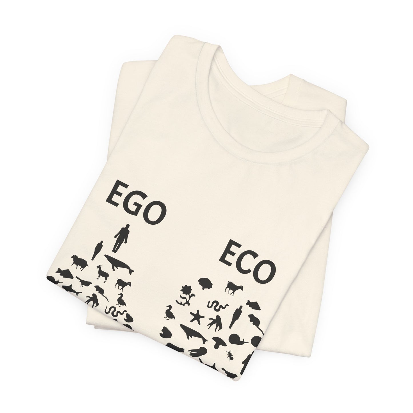 Vegan: Ego vs Eco - Unisex Jersey Short Sleeve Tee