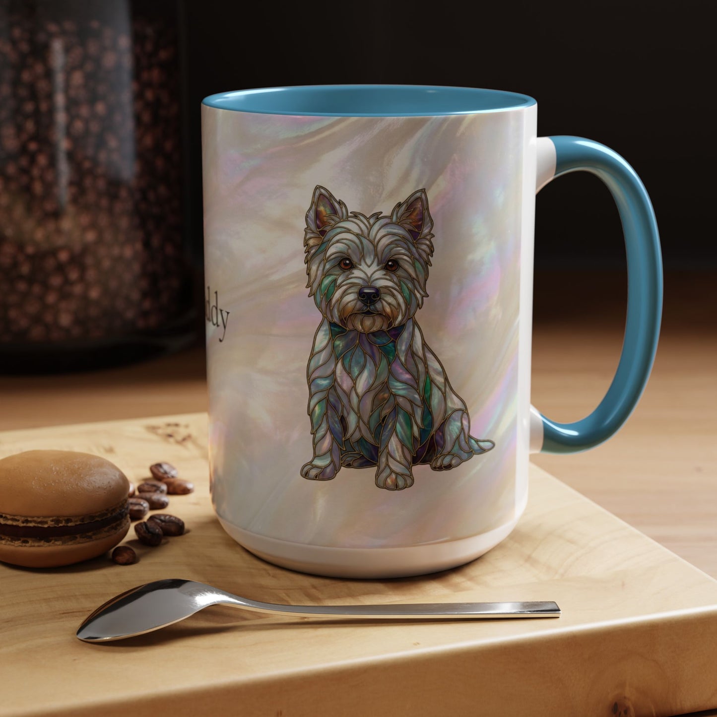 Westie Accent Coffee Mug – Stained Glass Design 11/15oz - 14650