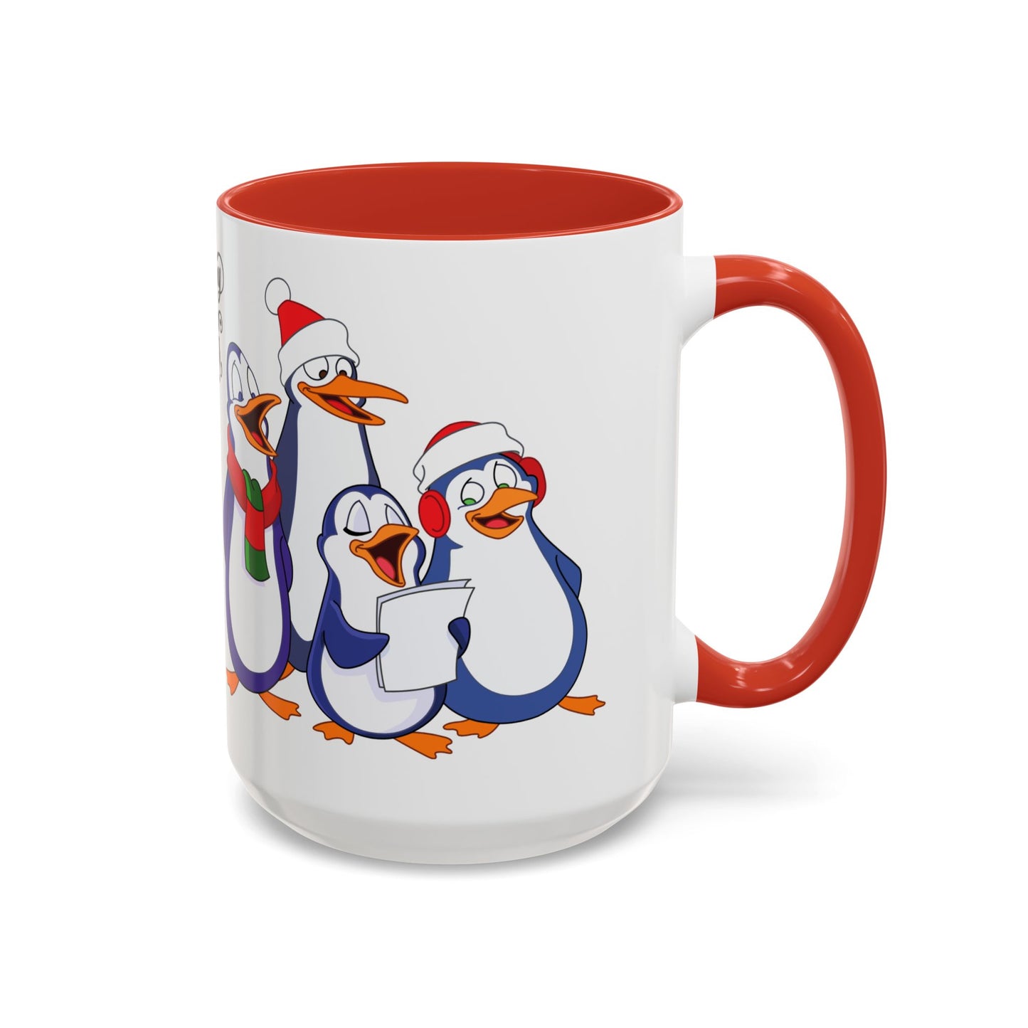 Penguins, Happy New Year - Accent Coffee Mug (11, 15oz) - 10291