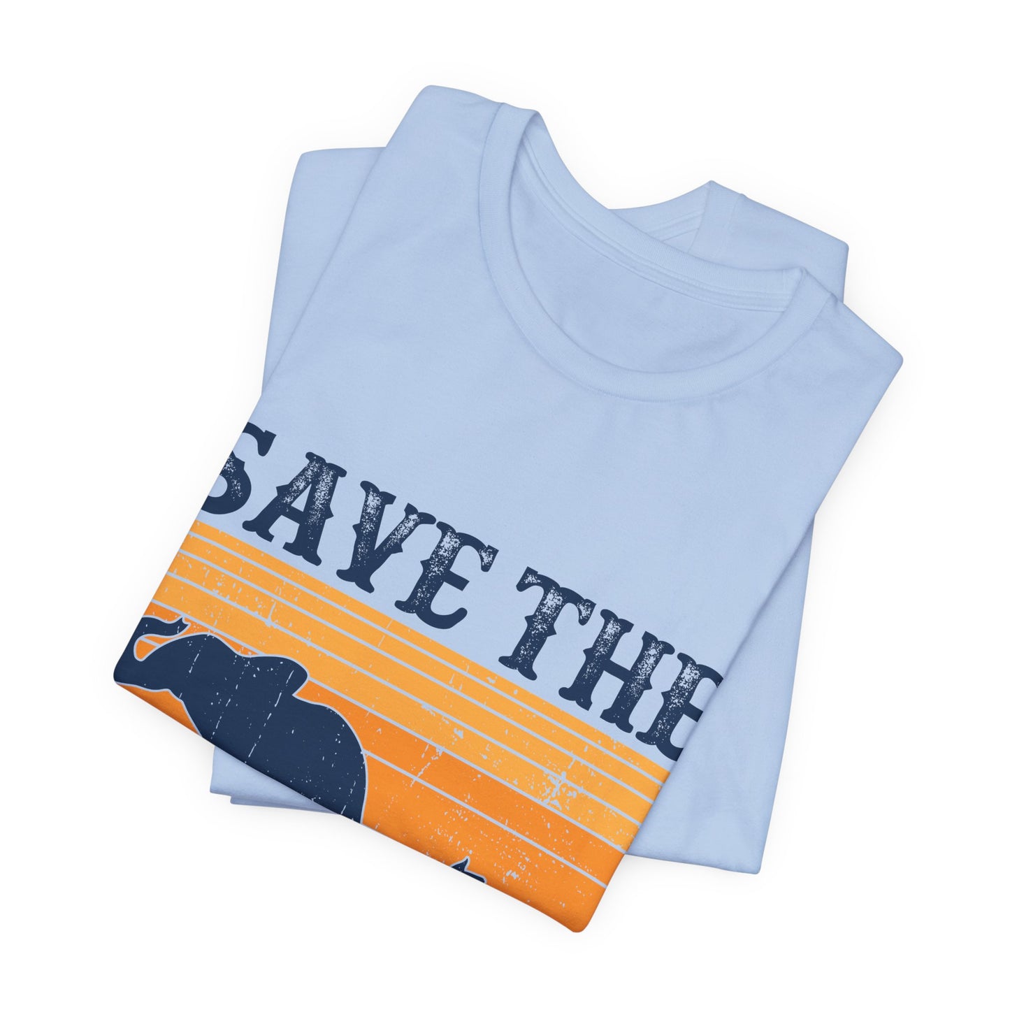 Vegan: Save The Elephants - Unisex Jersey Short Sleeve Tee