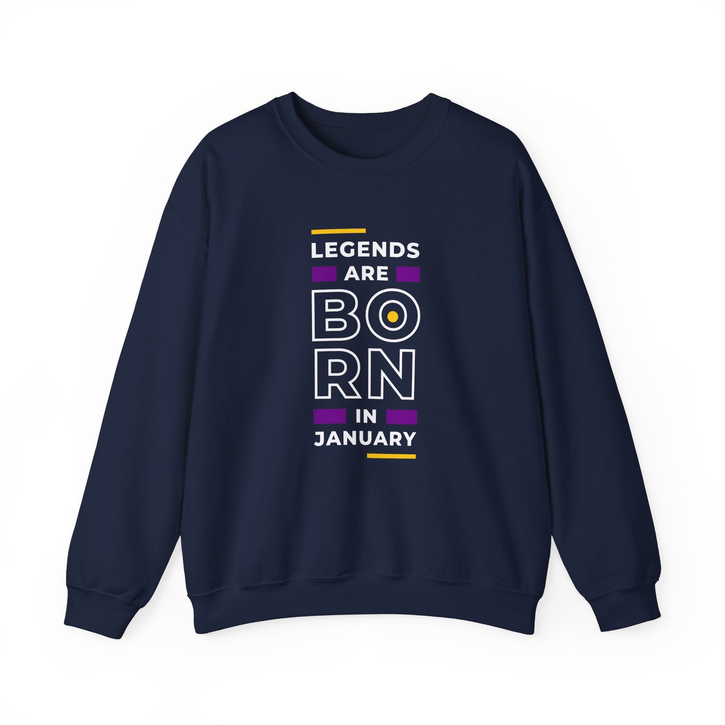 Legends are Born in January - Unisex Heavy Blend™ Crewneck Sweatshirt - 11202
