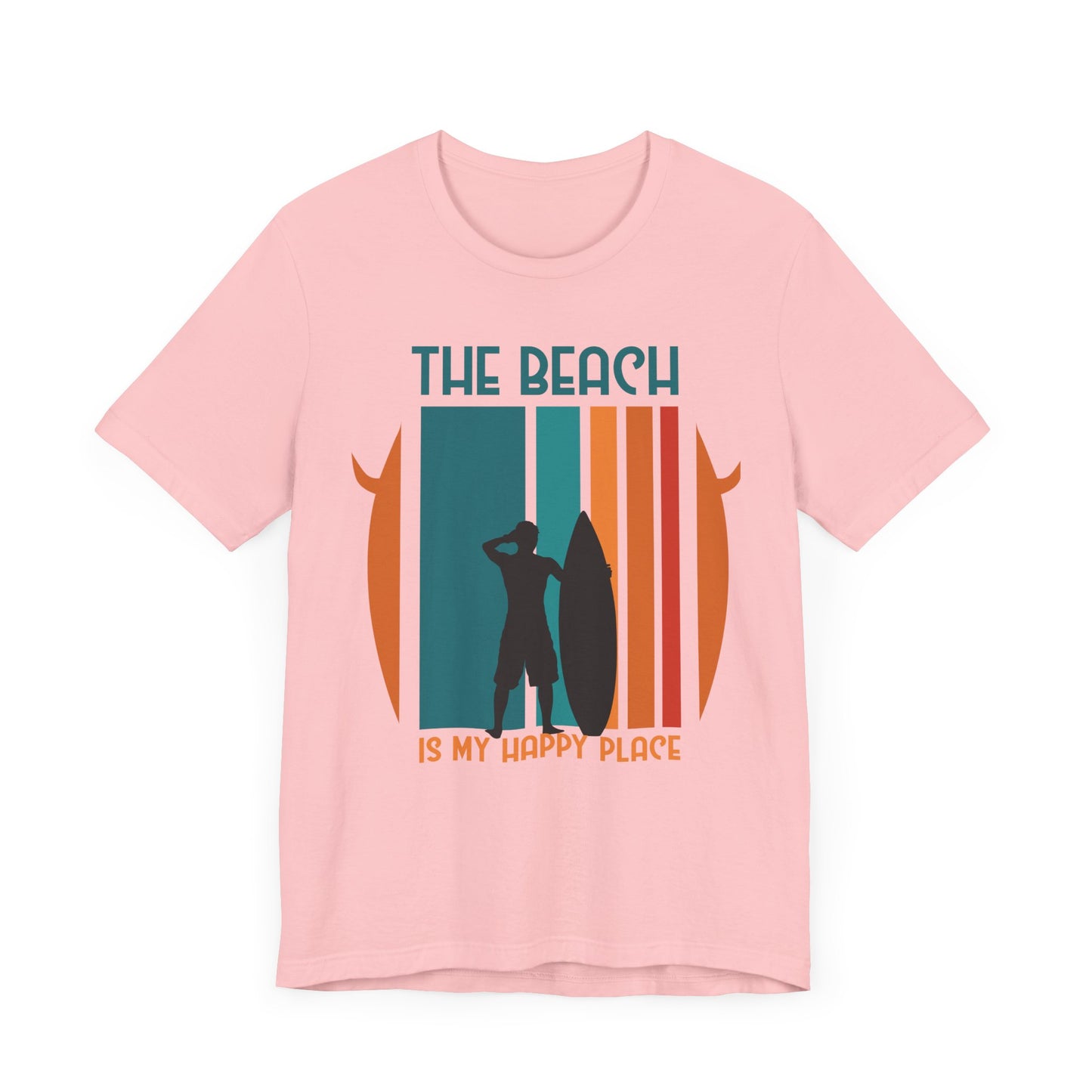 The Beach Is My Happy Place - Unisex Jersey Short Sleeve Tee - 13131
