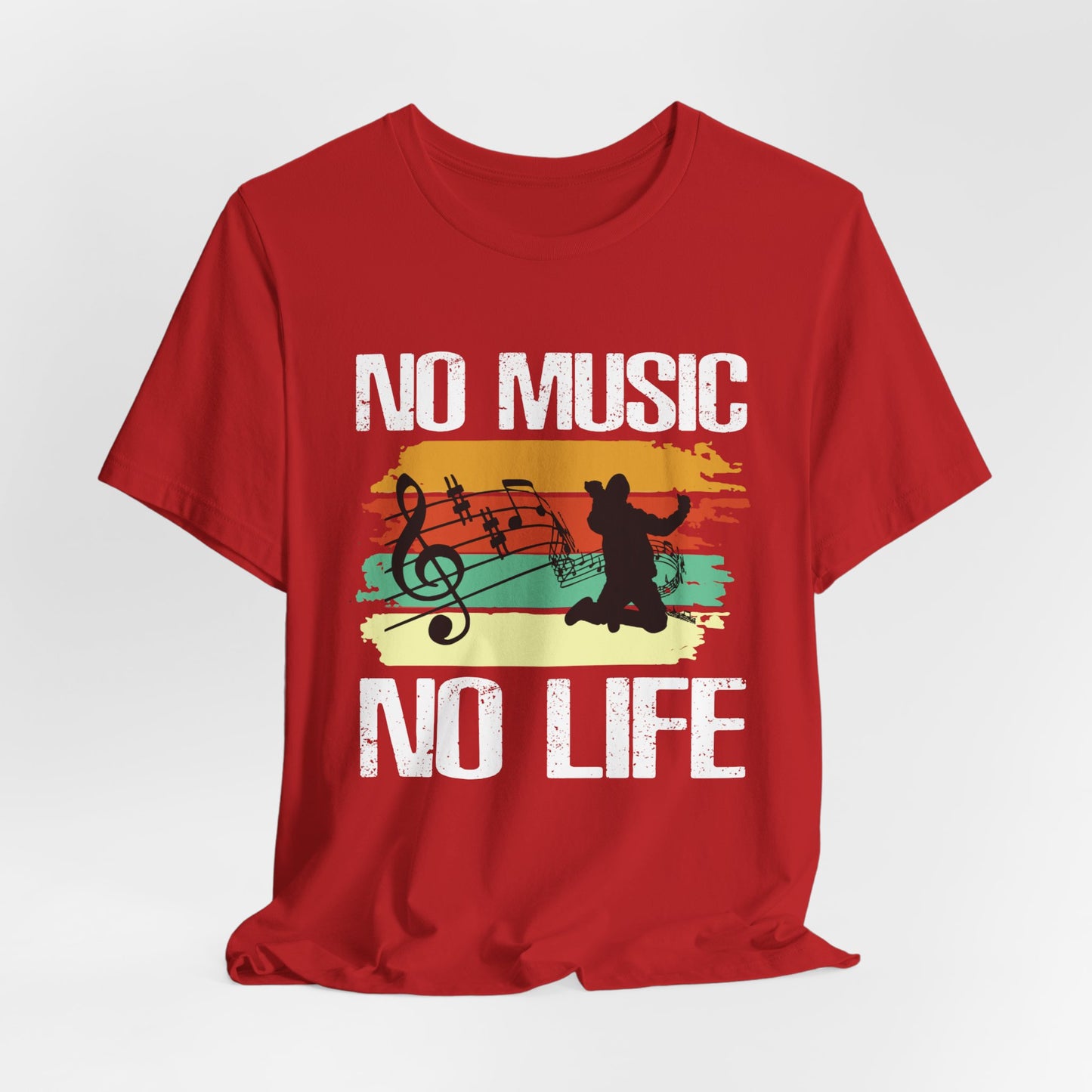 No Music No Life - Unisex Jersey Short Sleeve Tee