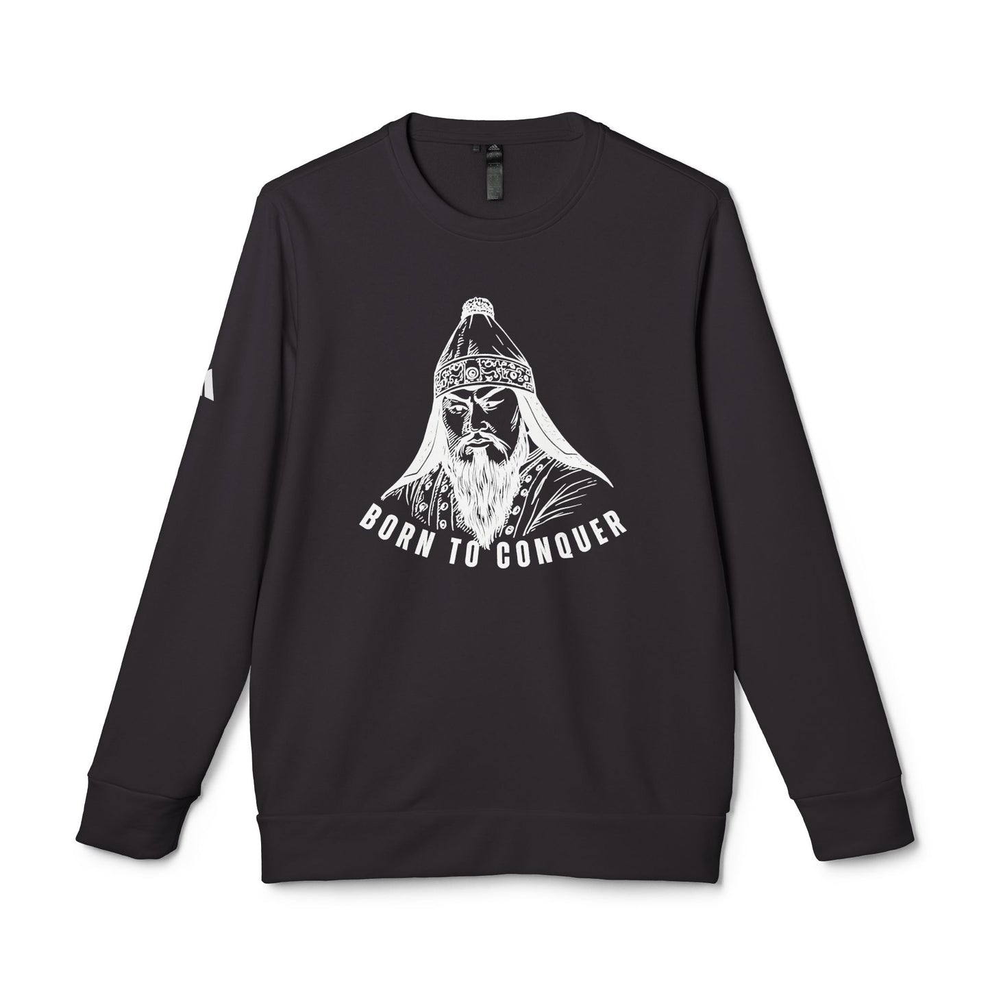 Mongolia: Chinggis Khan, Born To Conquer - Adidas Unisex Fleece Crewneck Sweatshirt - 10740