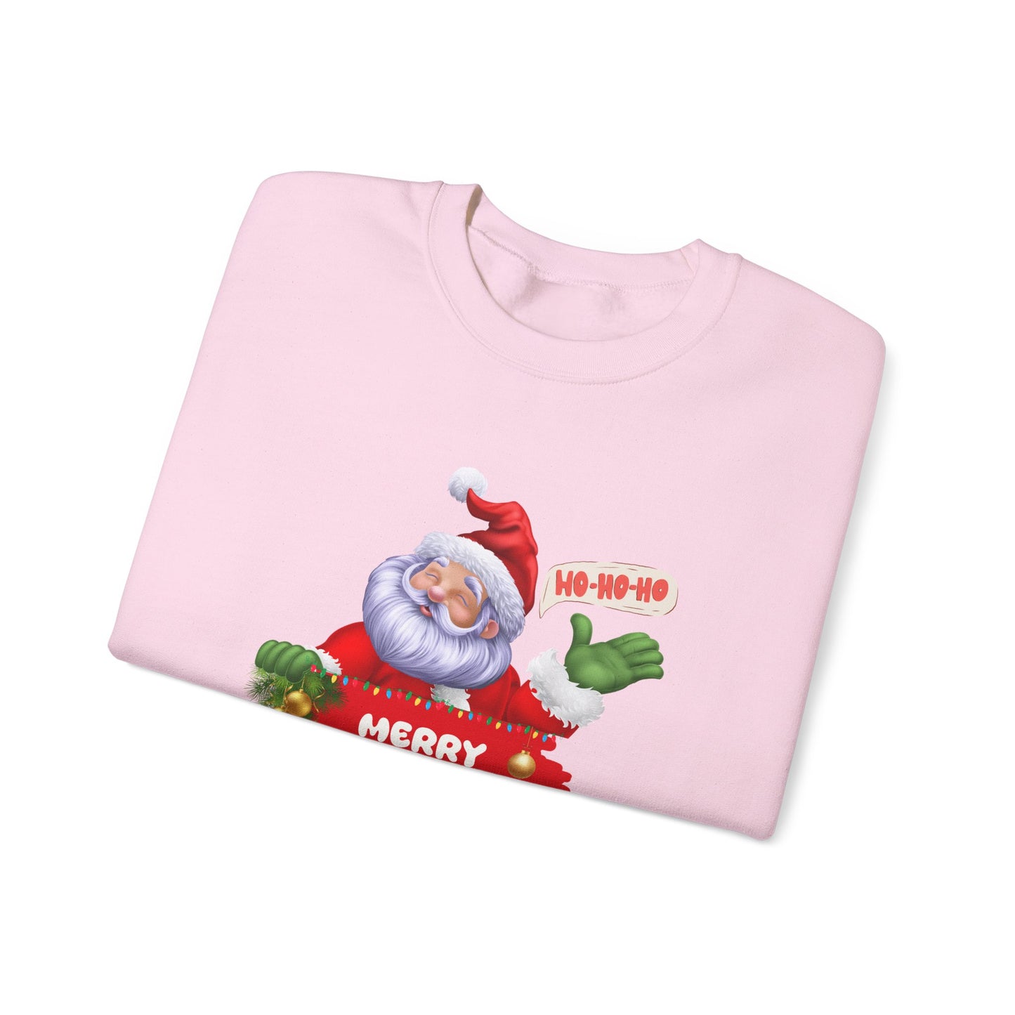 Santa, Hohoho, Merry Christmas - Unisex Heavy Blend™ Crewneck Sweatshirt - 10390