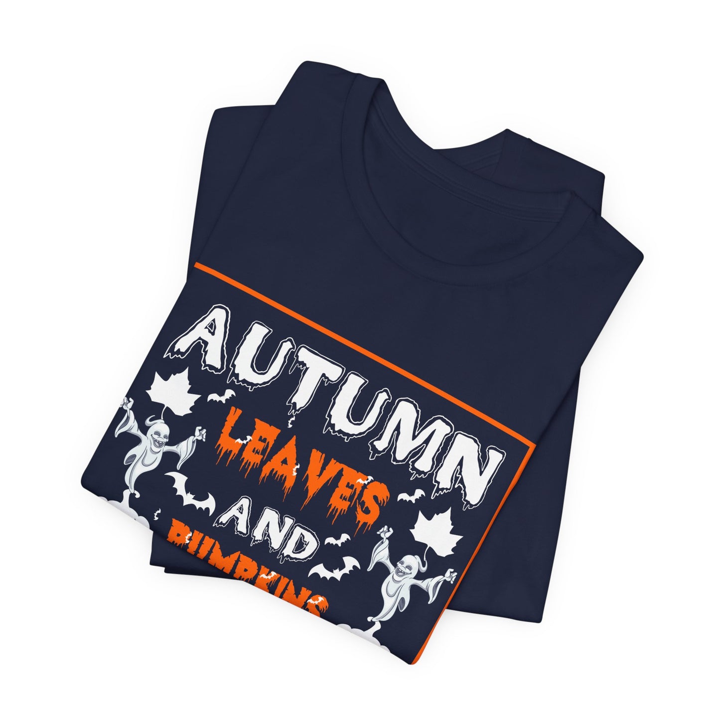 Halloween: Autumn Leaves & Pumpkins Please - Unisex Jersey Short Sleeve Tee - 12656