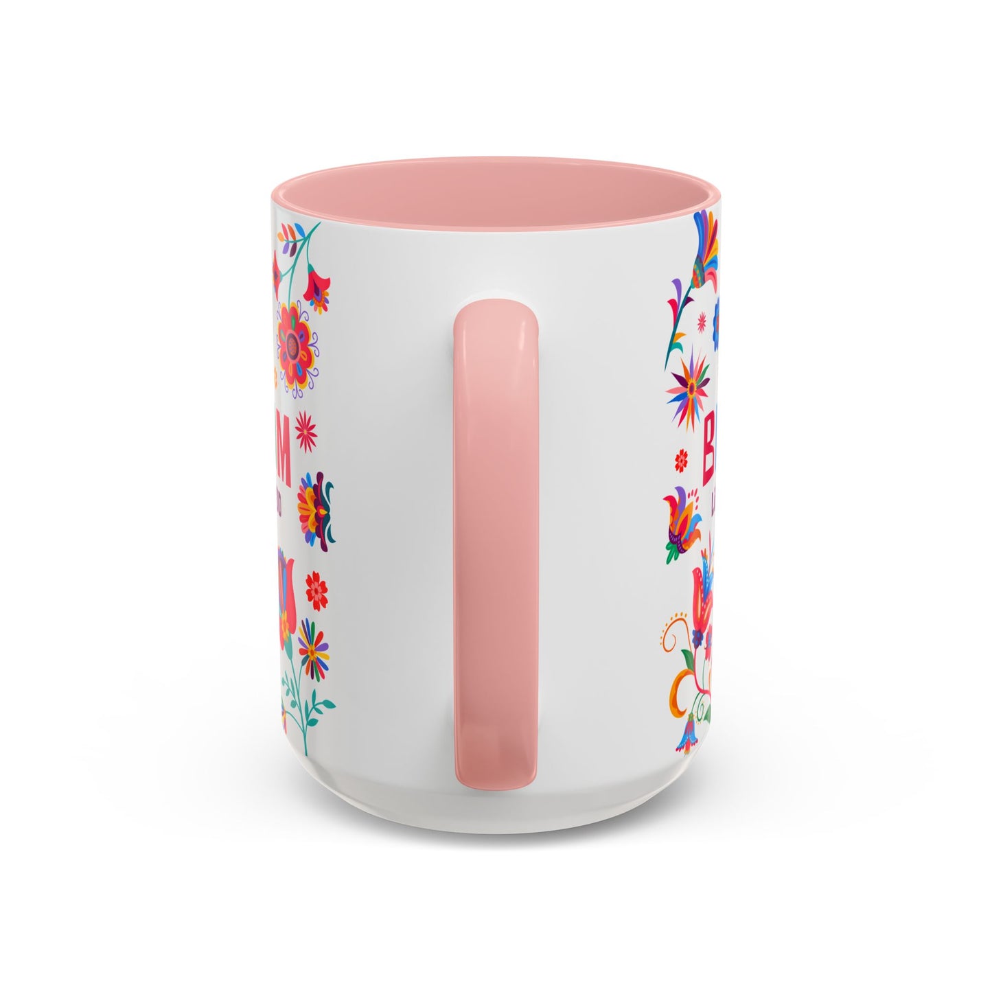 Colorful Floral Accent Coffee Mug - Bloom Life is Good - 14082