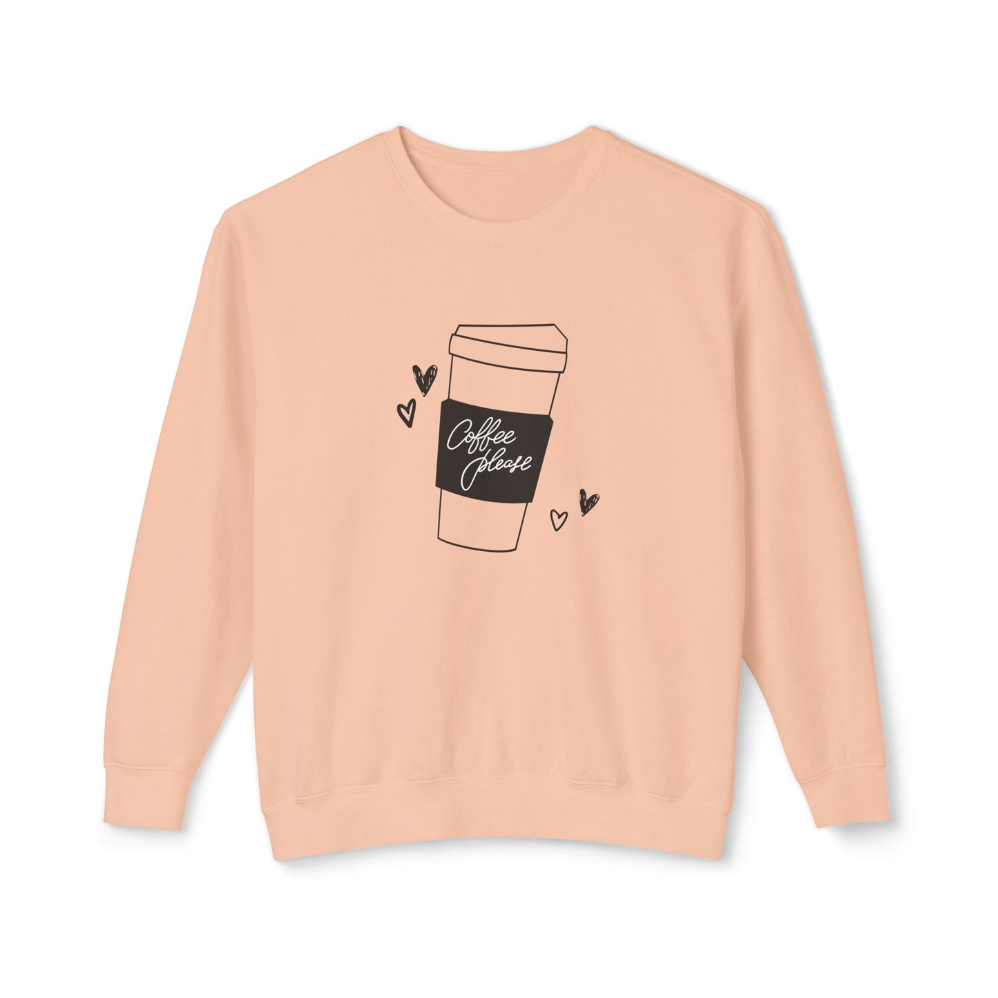Coffee Please - Unisex Lightweight Crewneck Sweatshirt - 11285