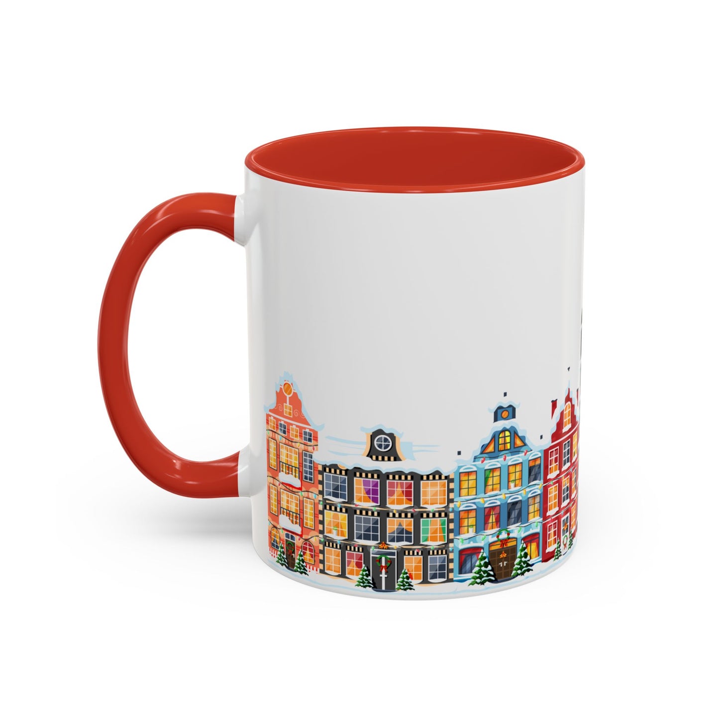 Christmas Houses - Accent Coffee Mug (11, 15oz) - 10438