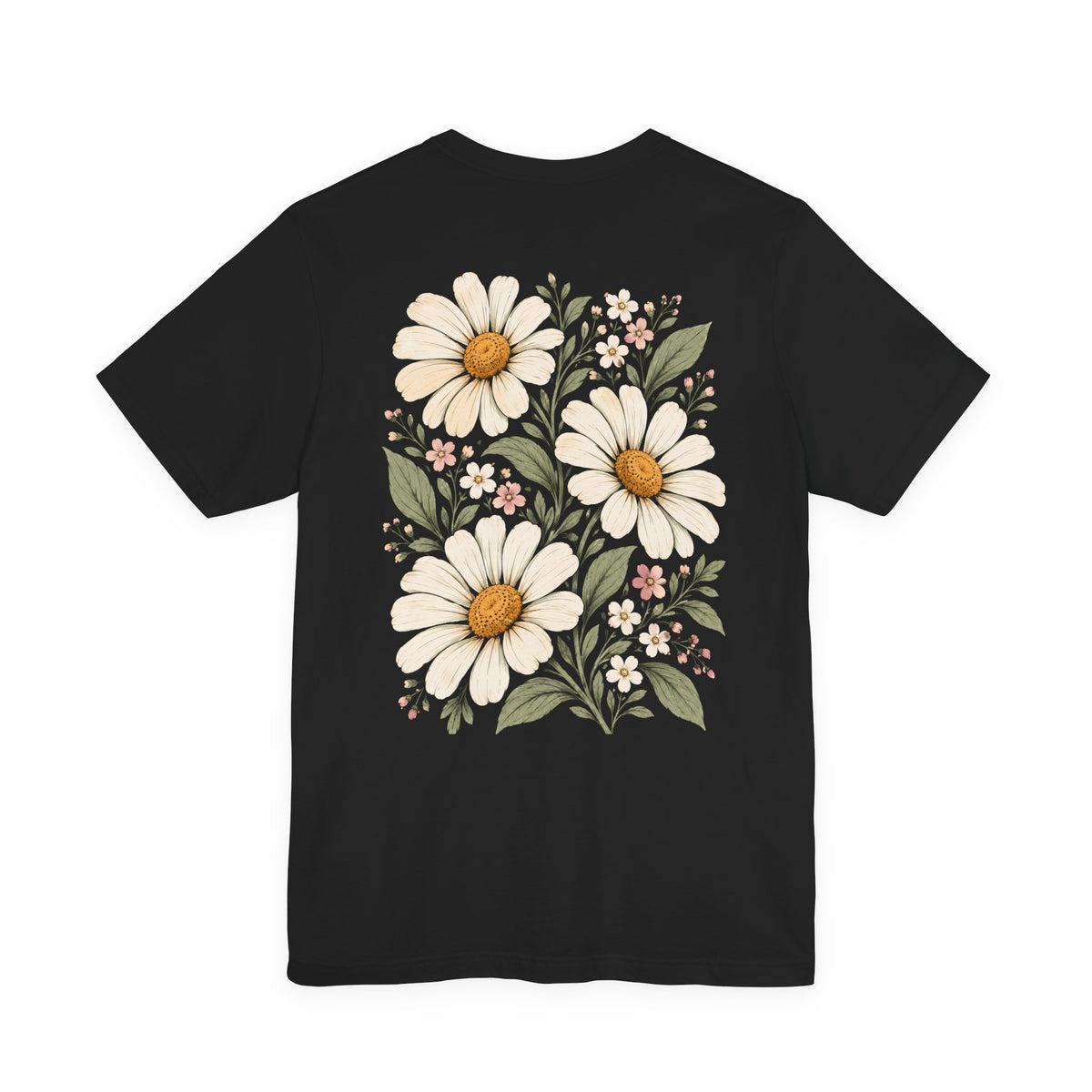 Daisy Garden T-Shirt, Vintage Floral Graphic Tee - 14985