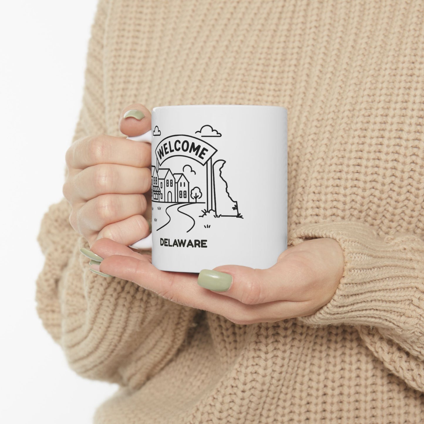 "In Delaware, we take ‘small-town charm’ to a whole new level." Ceramic Mug - 14115