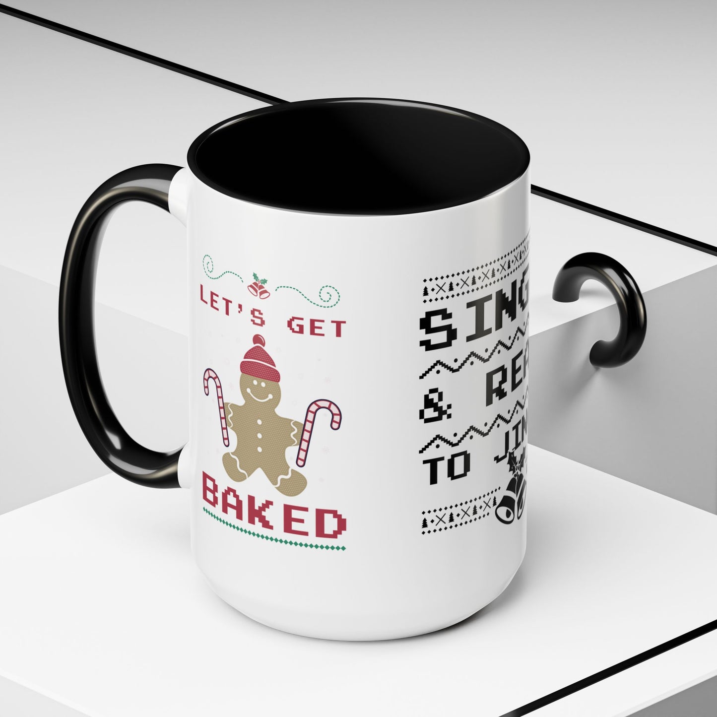 Single and Ready to Jingle - Accent Coffee Mug (11, 15oz)