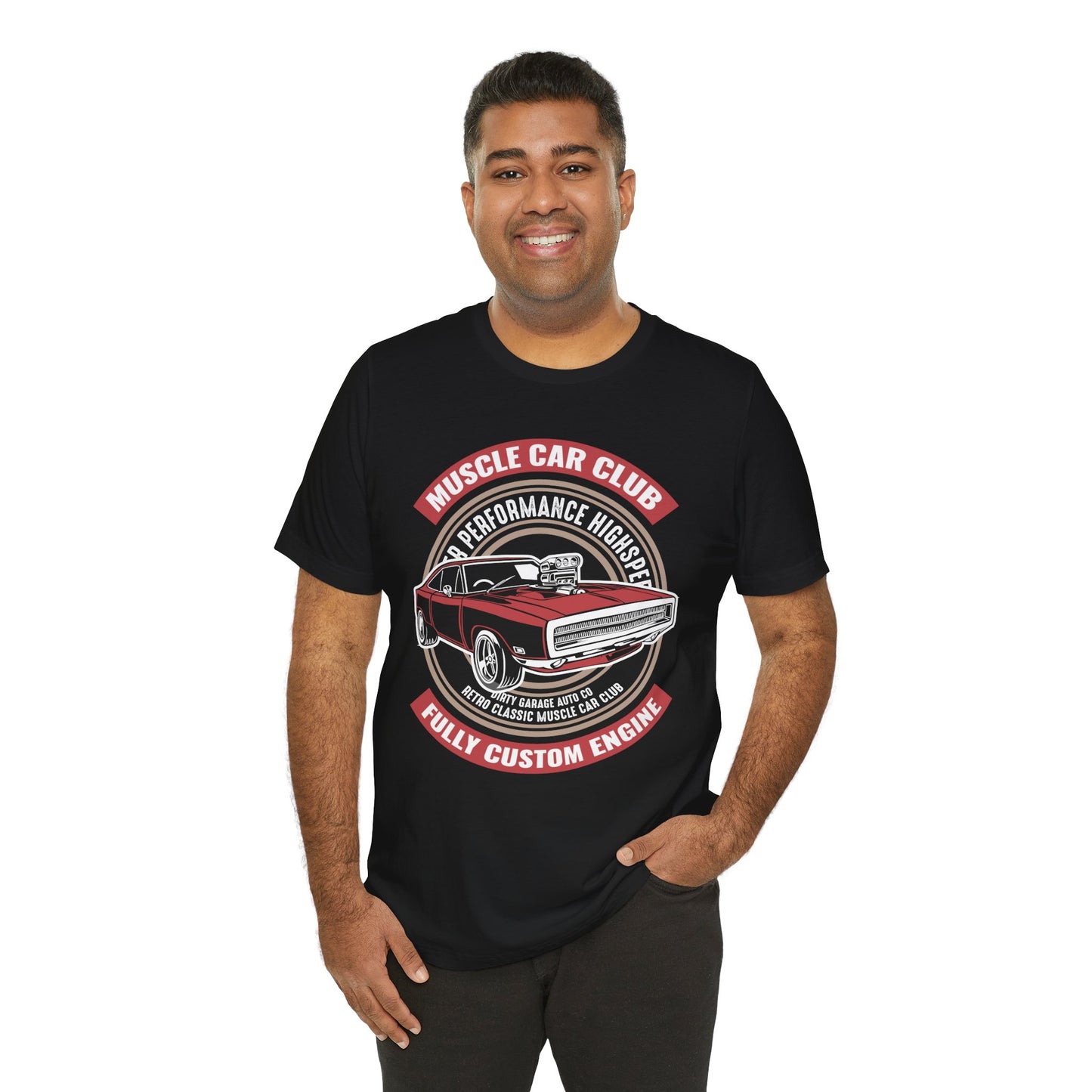 Muscle Car Club, Fully Custom Engine - Unisex Jersey Short Sleeve Tee - 12956