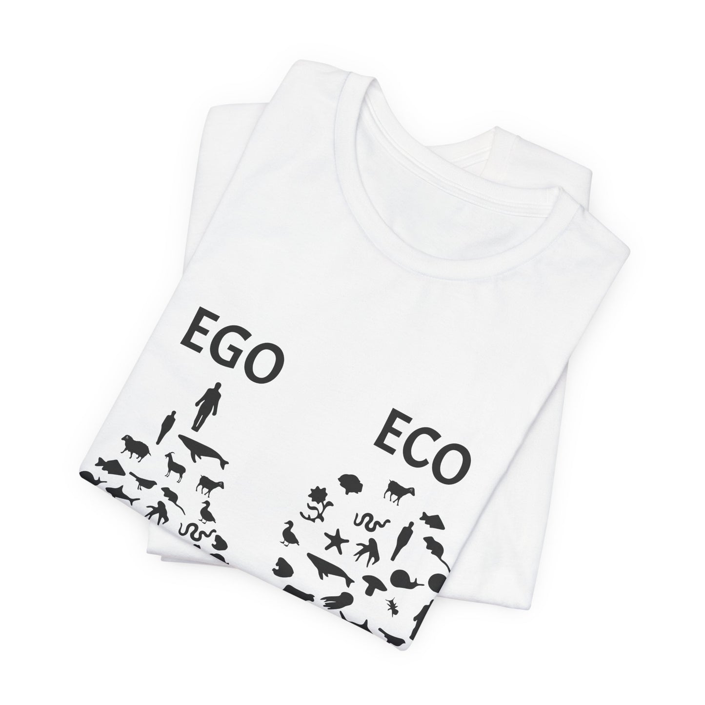 Vegan: Ego vs Eco - Unisex Jersey Short Sleeve Tee - 12368