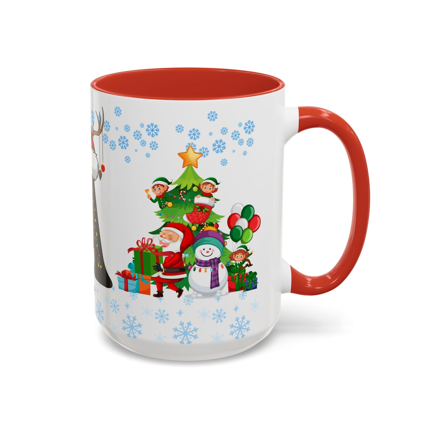 Christmas Letter A for Aaron, Customizable - Accent Coffee Mug (11, 15oz)