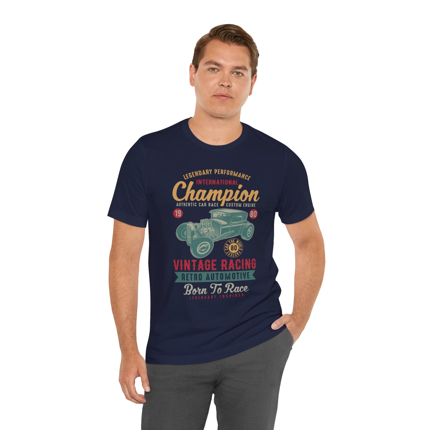 Legendary Performance, Vintage Racing, Retro Automotive - Unisex Jersey Short Sleeve Tee - 12954