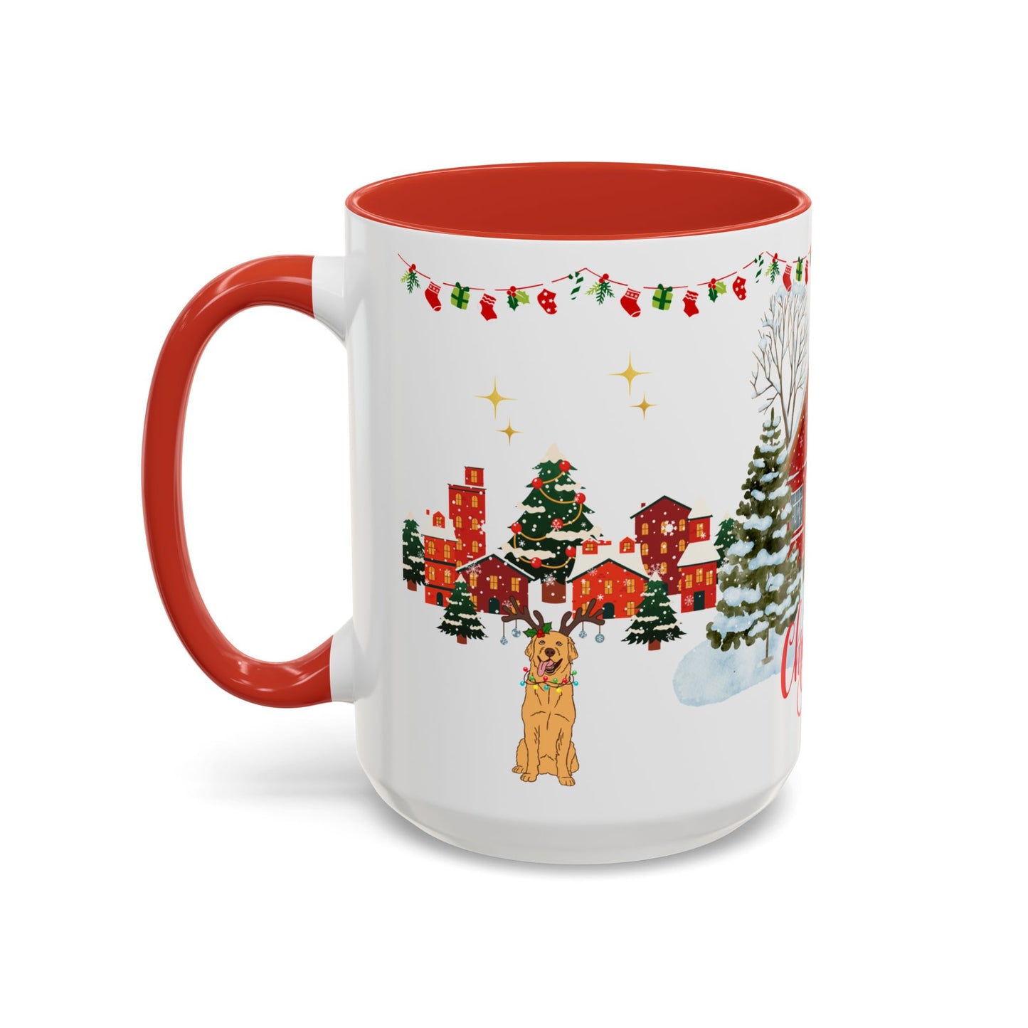 Christmas House - Accent Coffee Mug (11, 15oz)