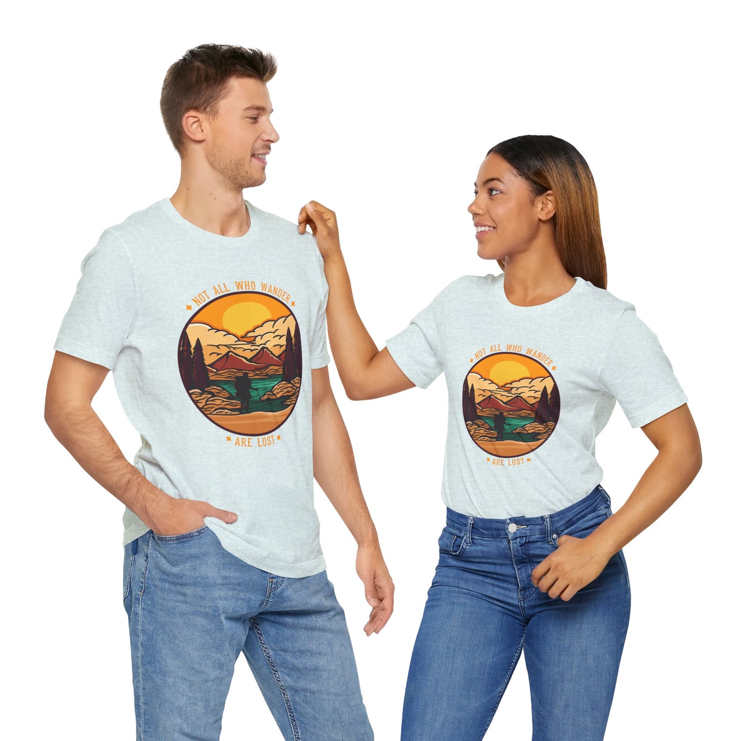 Camping: Not All Wander Are Lost - Unisex Jersey Short Sleeve Tee