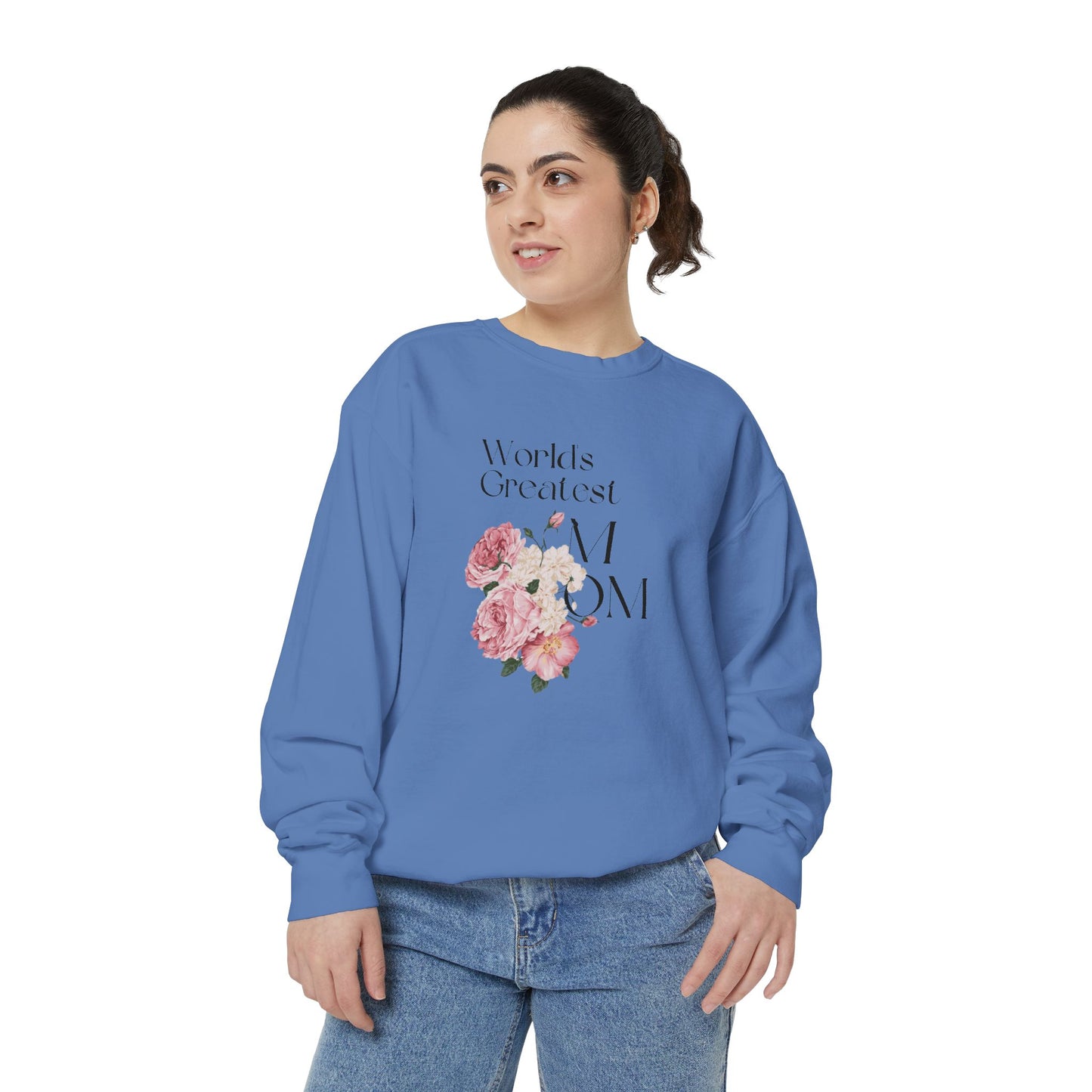 World's Greatest Mom - Unisex Garment-Dyed Sweatshirt - 11802