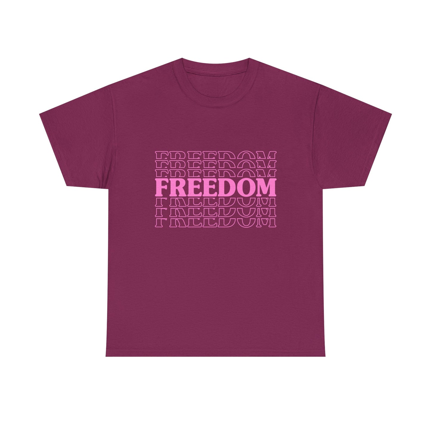 Bold Freedom Graphic Tee, Unisex Heavy Cotton Shirt, Casual Wear, Gift for Freedom Lovers, Statement T-Shirt, Everyday Essentials - 13518