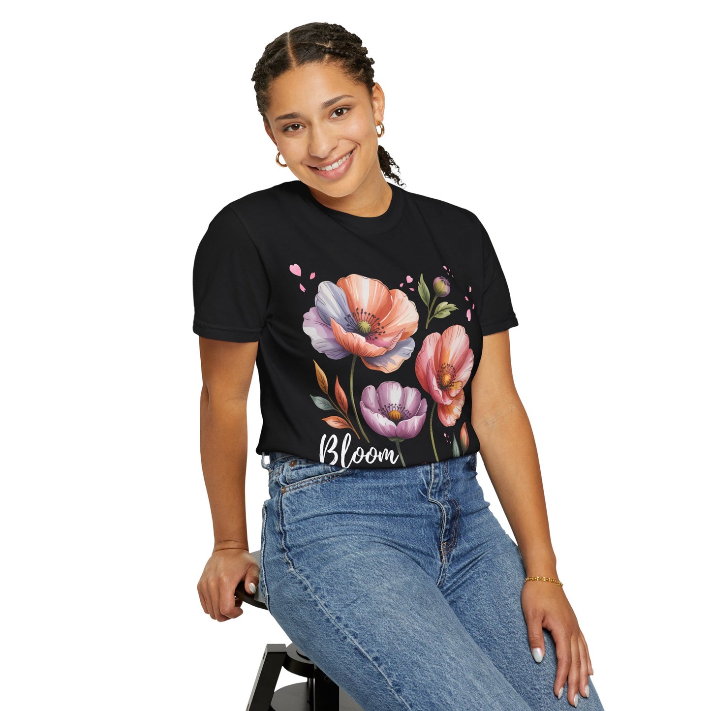 Bloom Where You’re Planted Poppy T-Shirt — Floral Mother’s Day Gift Tee - 14923