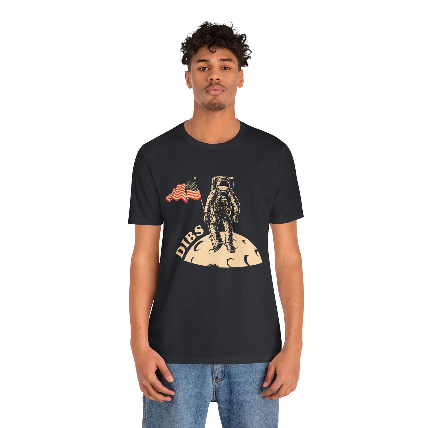 US, July 4th,  Astronaut Adventure Tee - DIBS on the Moon, Space Lover Shirt,  Unisex Astronaut Tee - 13737