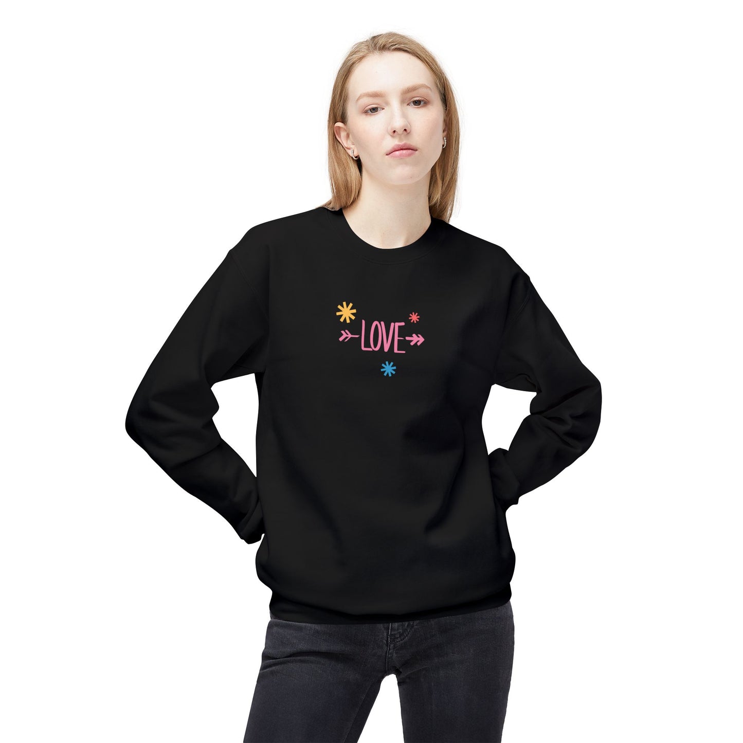 Love - Unisex Midweight Softstyle Fleece Crewneck Sweatshirt - 11624