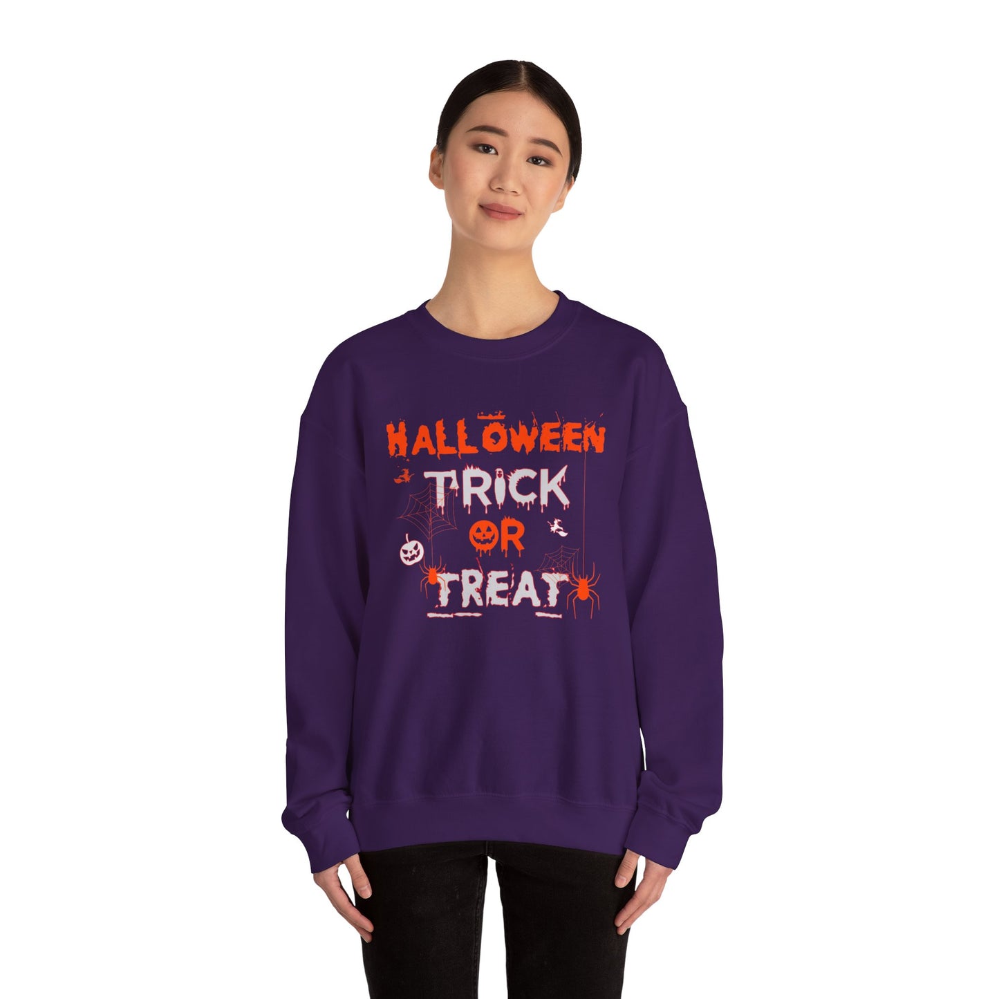 Halloween Trick Or Treat - Unisex Heavy Blend™ Crewneck Sweatshirt