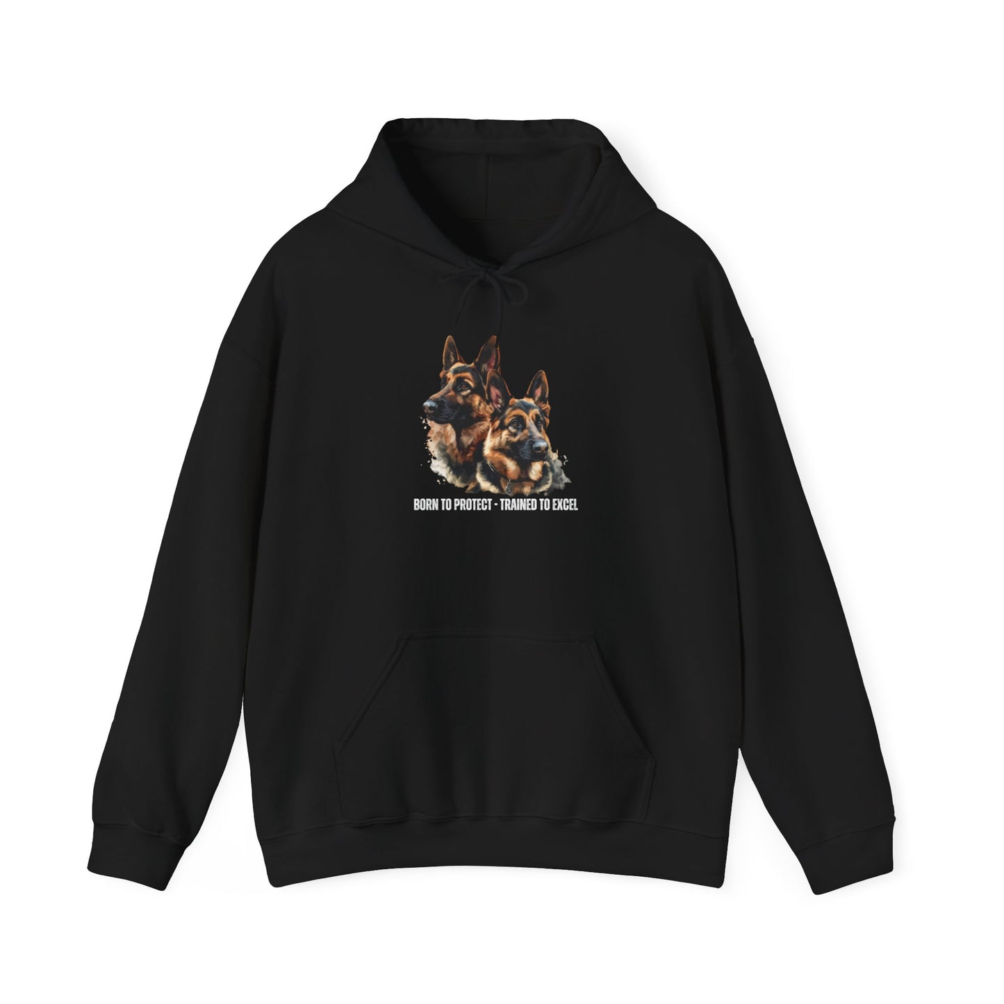 German Shepherds: Born to Protect - Unisex Heavy Blend™ Hooded Sweatshirt