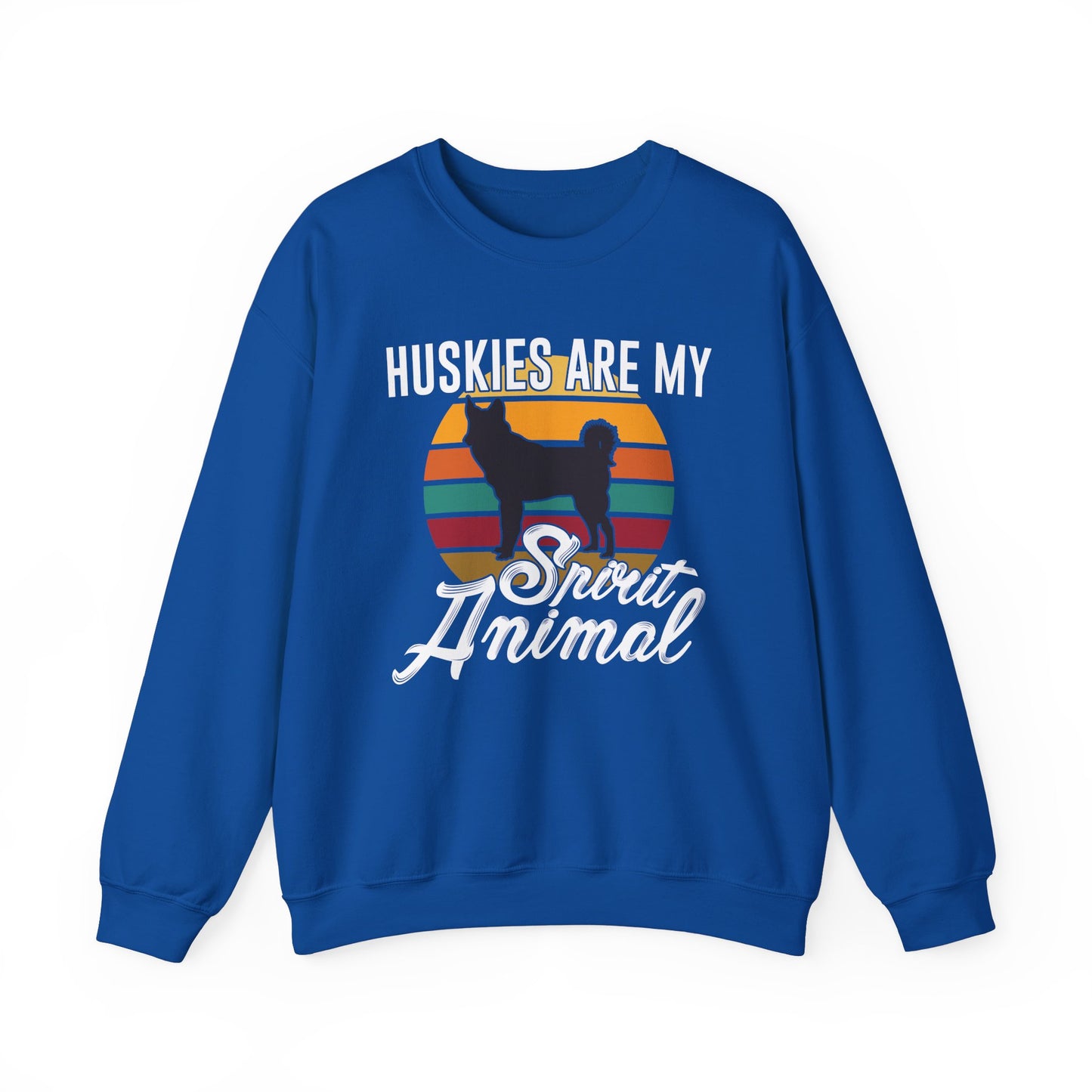 Huskies Are My Spirit Animal - Unisex Heavy Blend™ Crewneck Sweatshirt