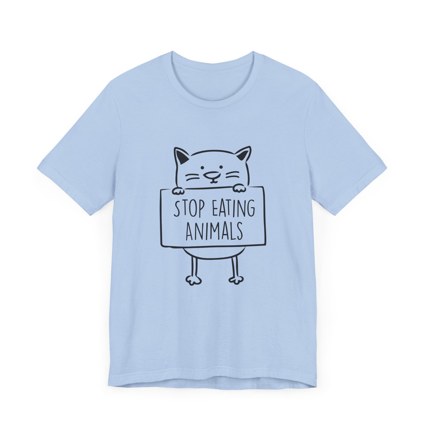 Vegan: Stop Eating Animals - Unisex Jersey Short Sleeve Tee