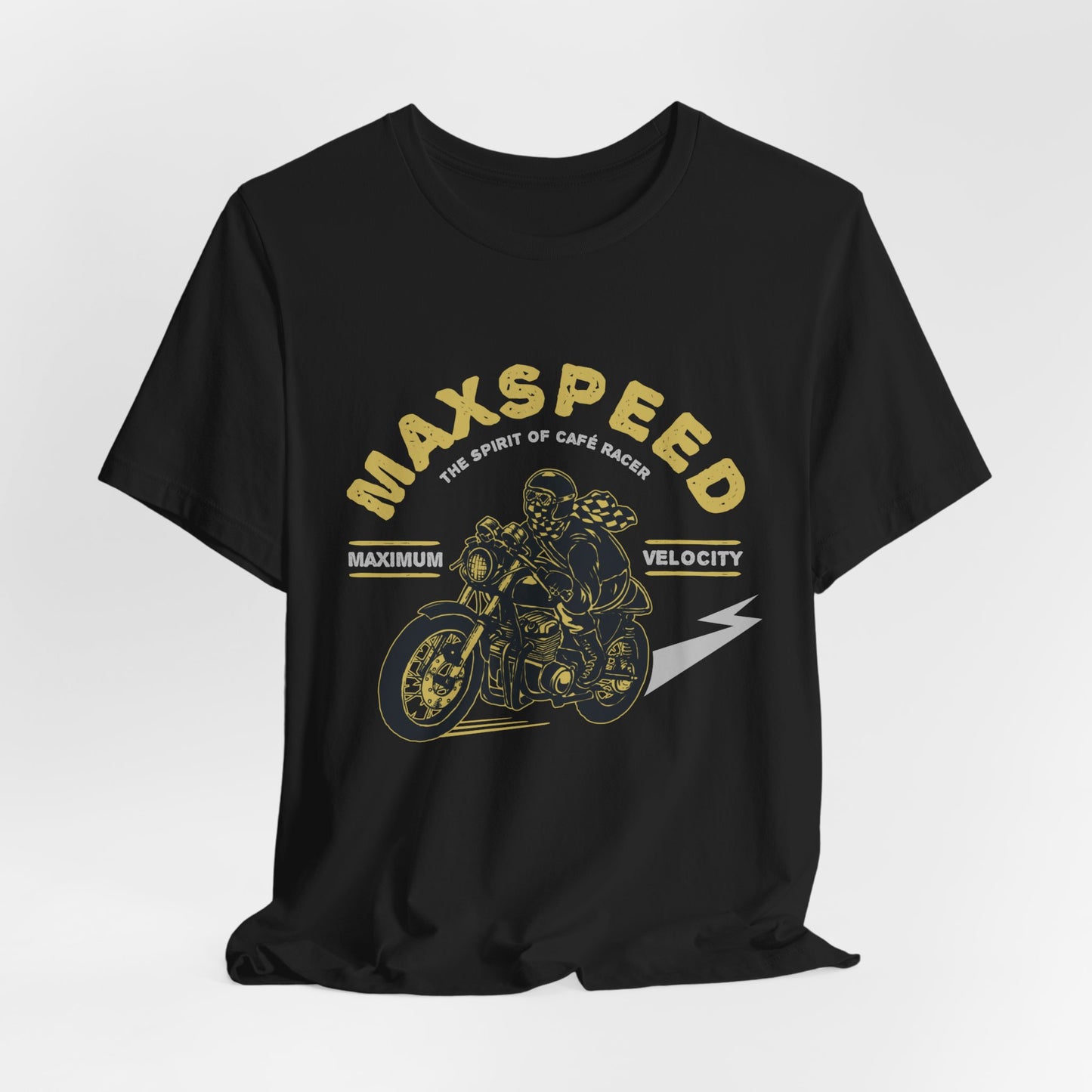 Maxspeed, The Spirit of Cafe Racer - Unisex Jersey Short Sleeve Tee