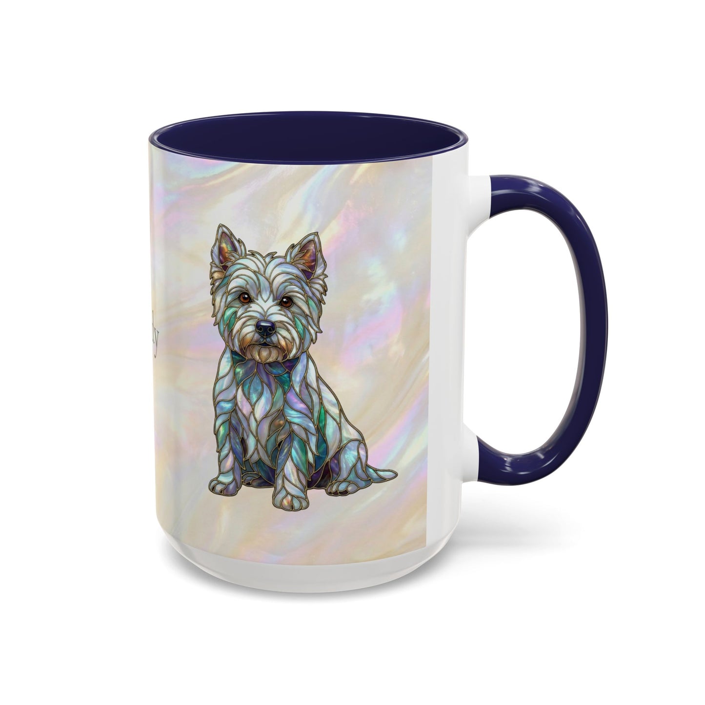 Westie Accent Coffee Mug – Stained Glass Design 11/15oz - 14650