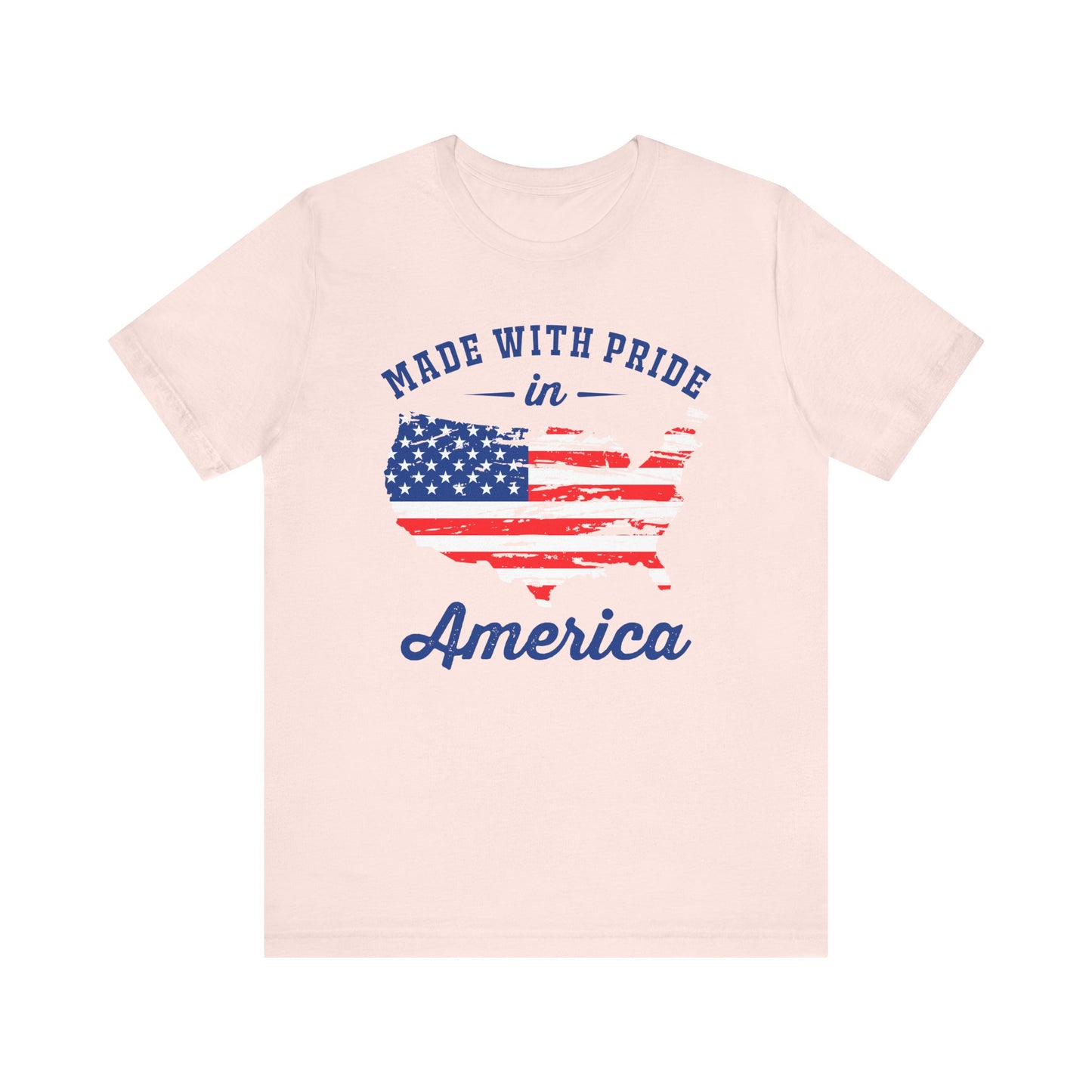 American Pride Unisex Tee, Patriotic Shirt, USA Pride Tee, Independence Day Apparel, Gift for Veterans, Summer Fashion - 13693