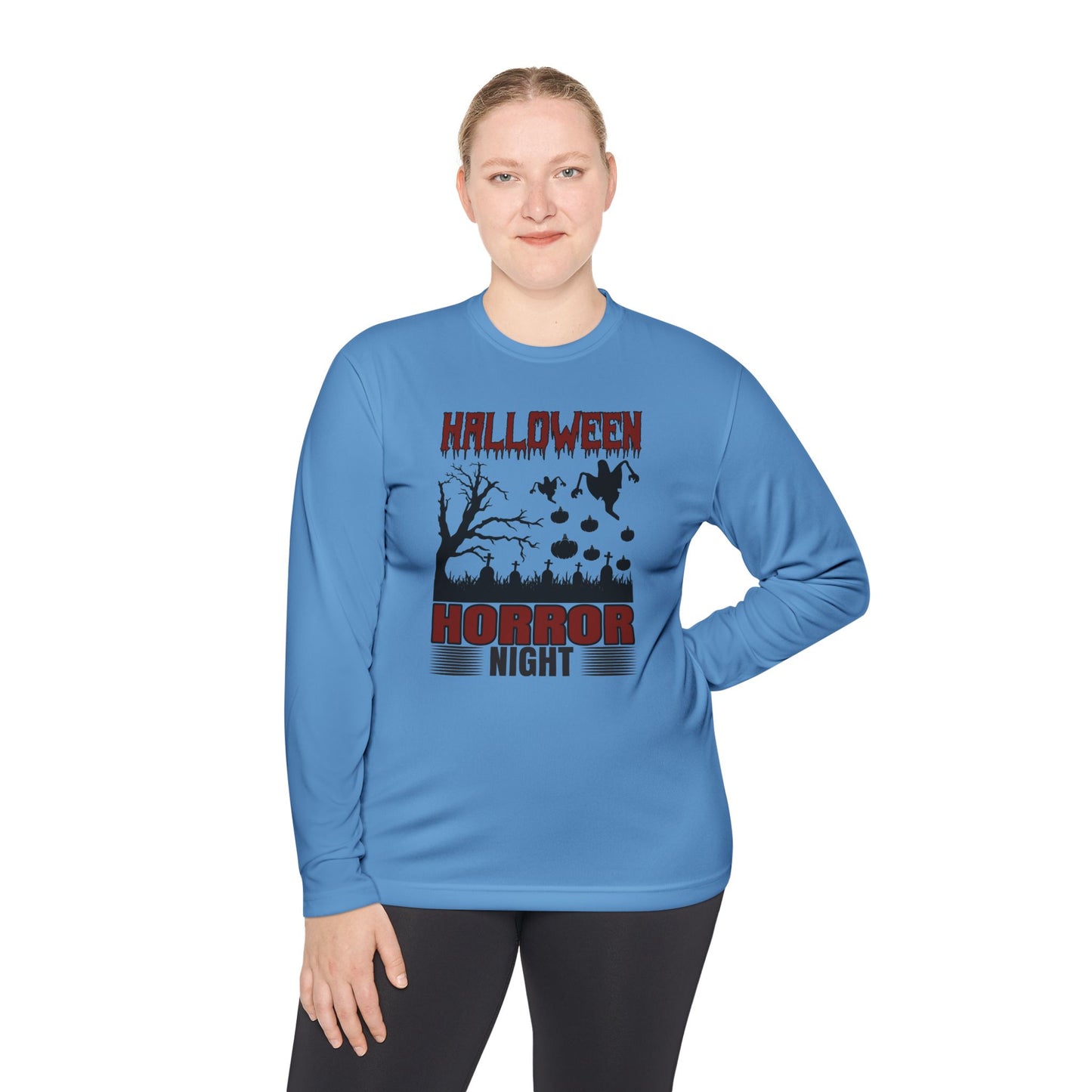 Halloween Horror Night - Unisex Lightweight Long Sleeve Tee - 13904