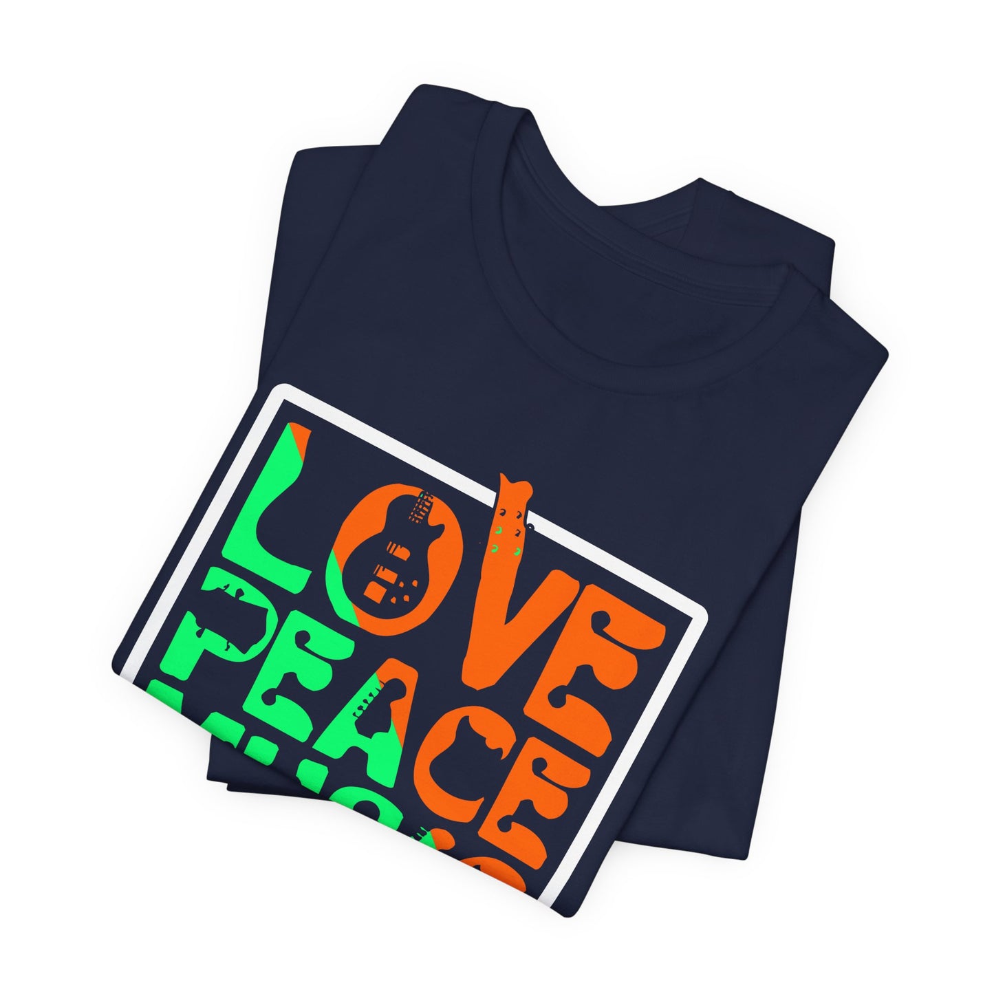 Love Peace Music - Unisex Jersey Short Sleeve Tee