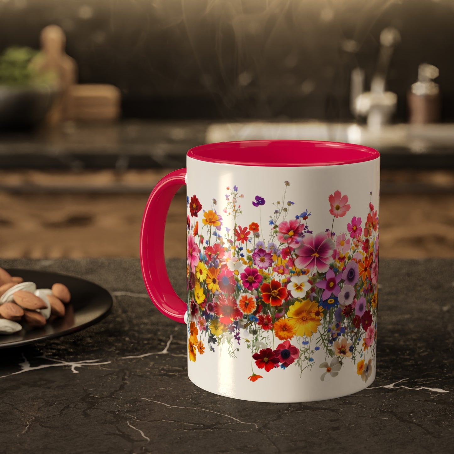 Wild Beauty in Every Petal - Colorful Mugs, 11oz