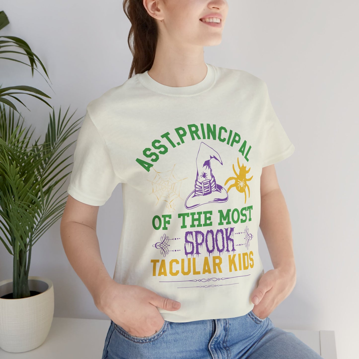 Asst. Principal of the Most Spook-Tacular Kids - Unisex Jersey Short Sleeve Tee - 12384
