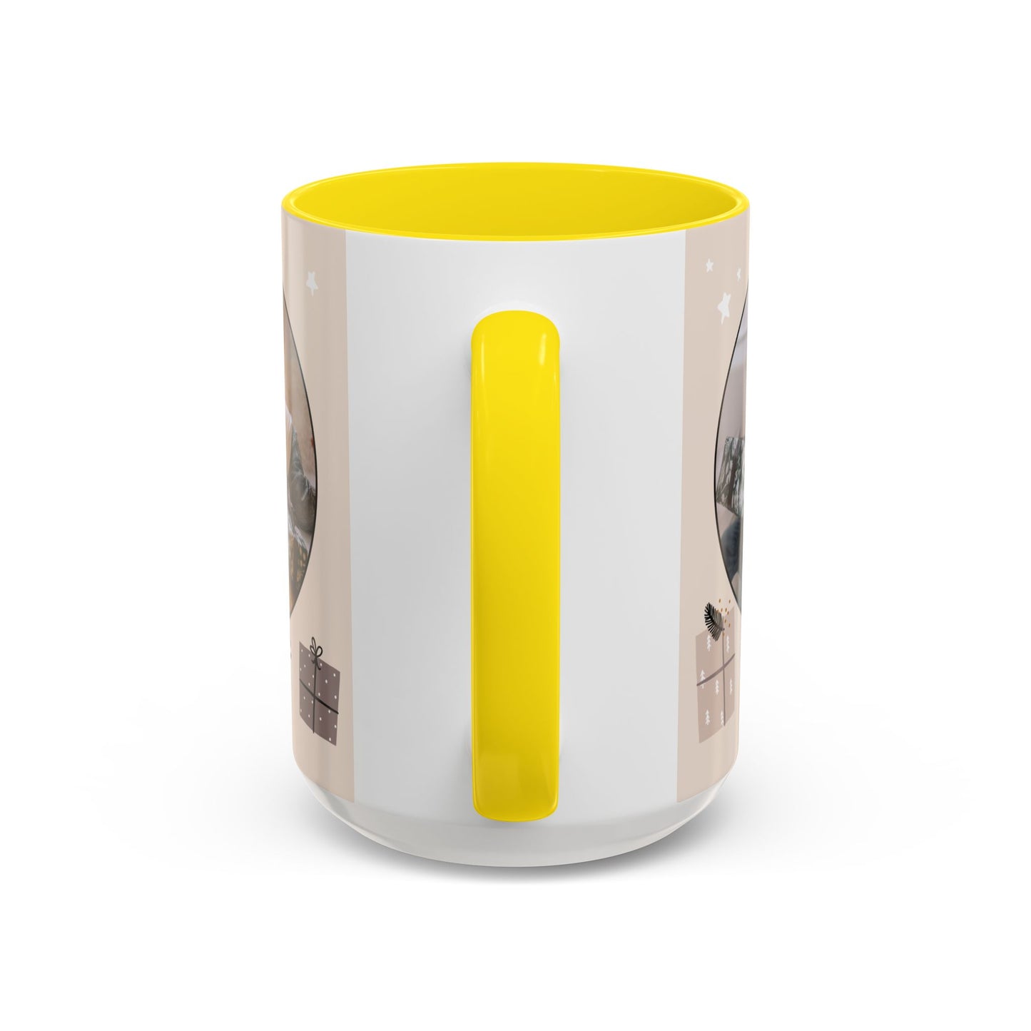 My First Christmas, Customizable - Accent Coffee Mug (11, 15oz) - 10860